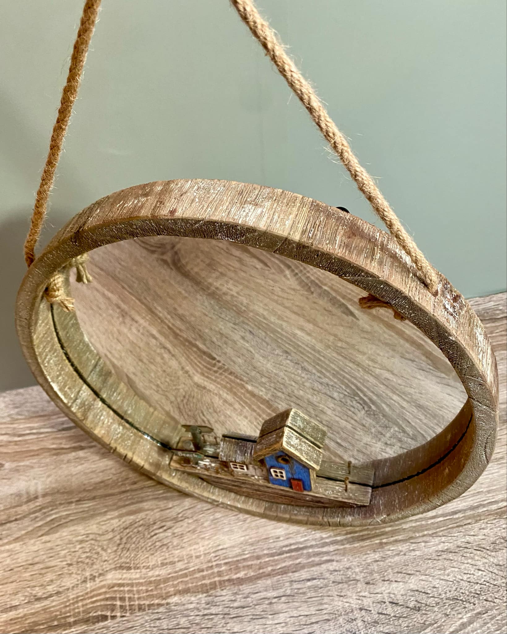 Large Rustic Beach Hut Mirror