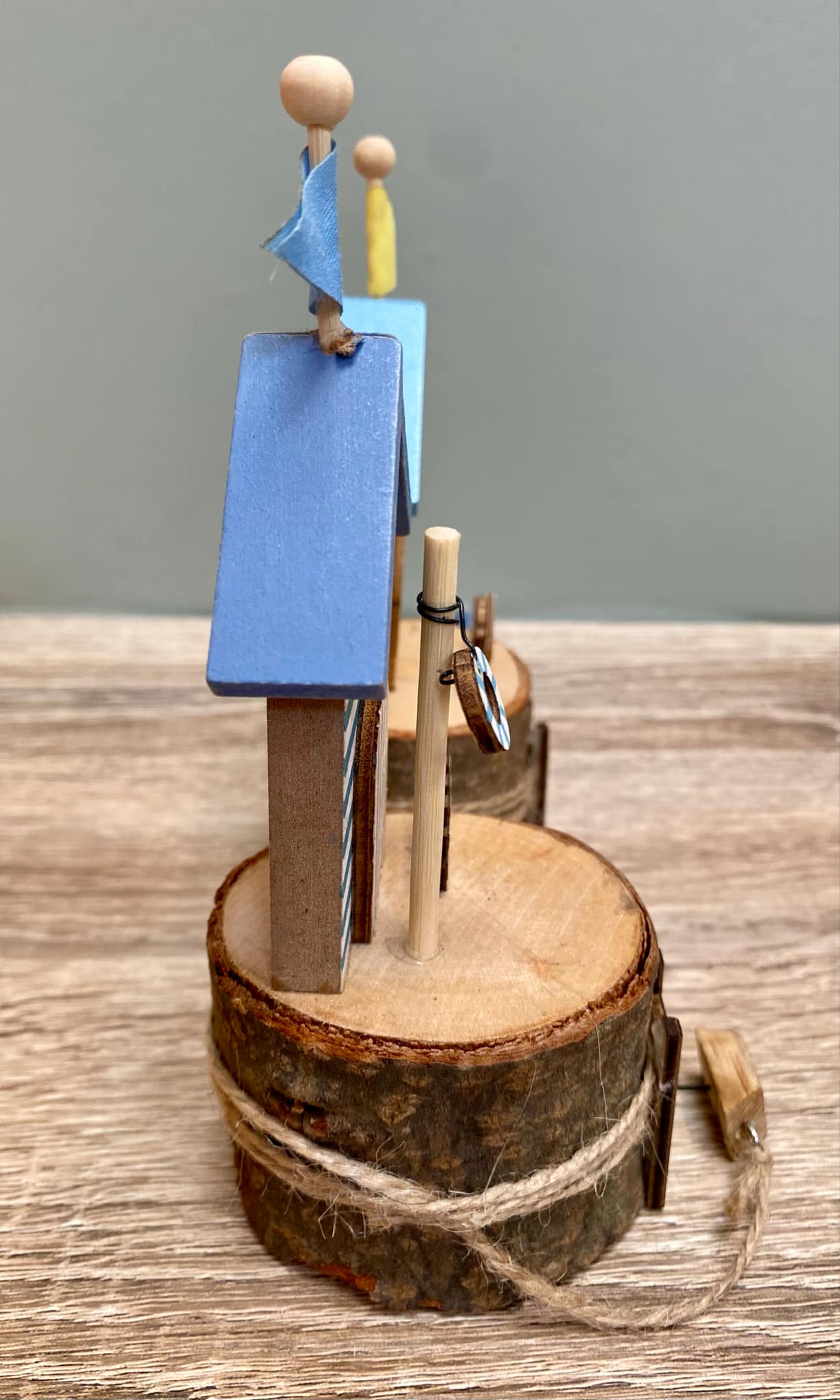 Wooden Beach Hut Scene