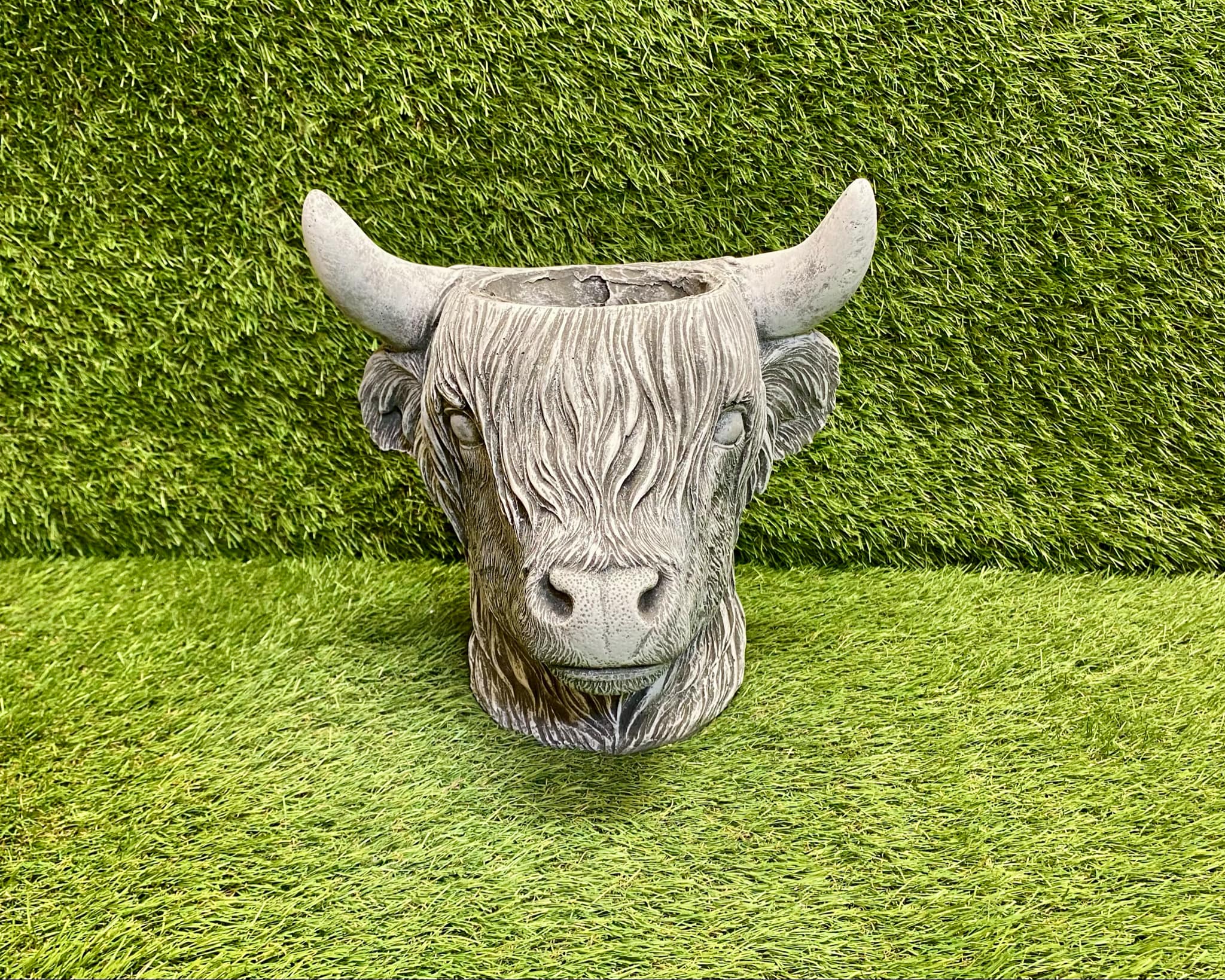 Highland Cow Head Planter