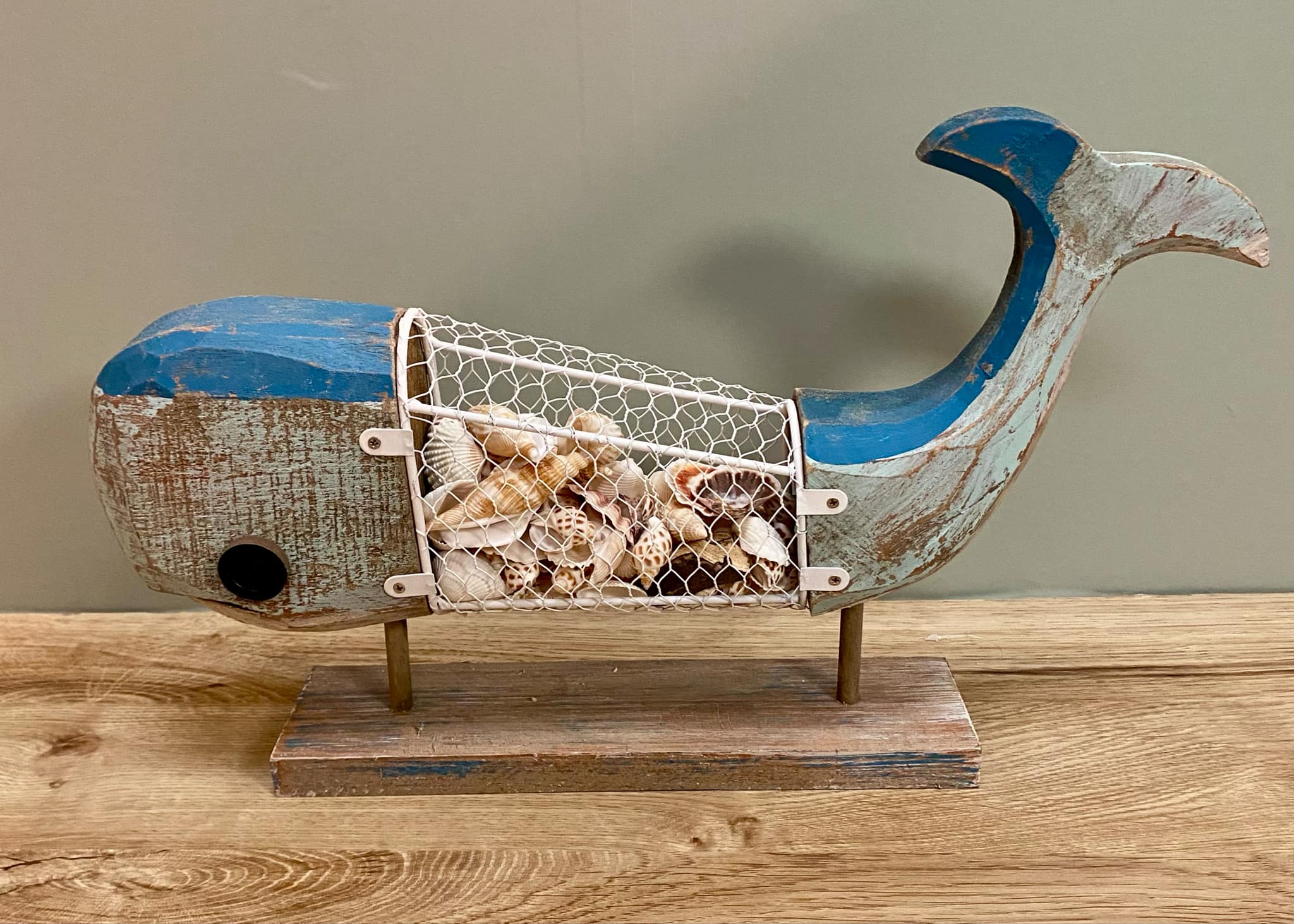 Whale Shell Decor