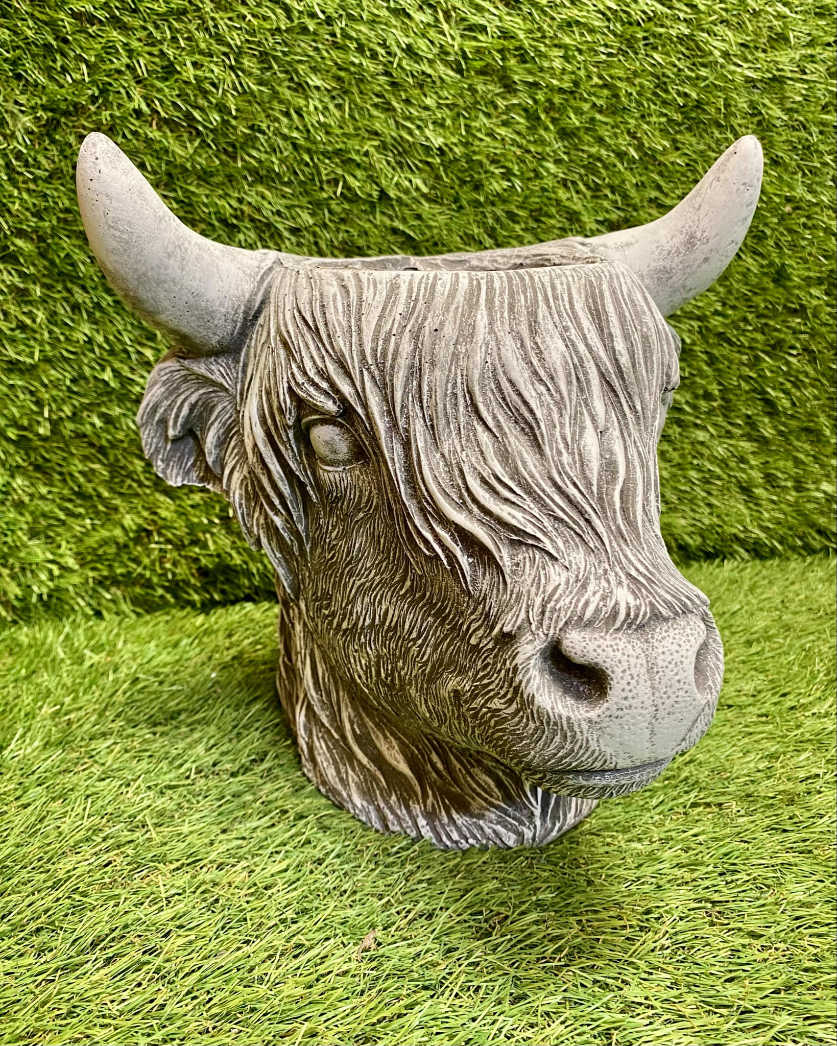 Highland Cow Head Planter