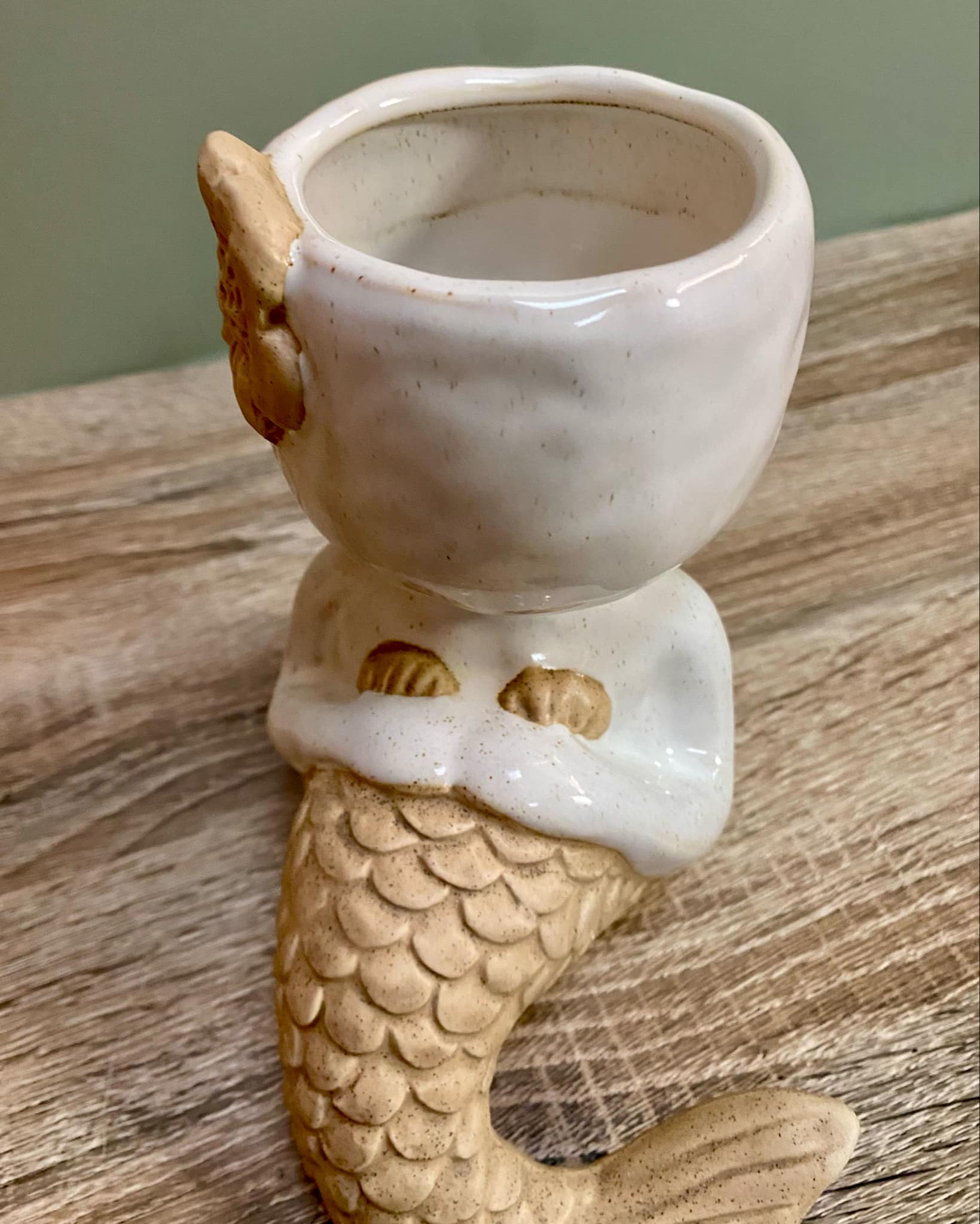 Sitting Mermaid Planter