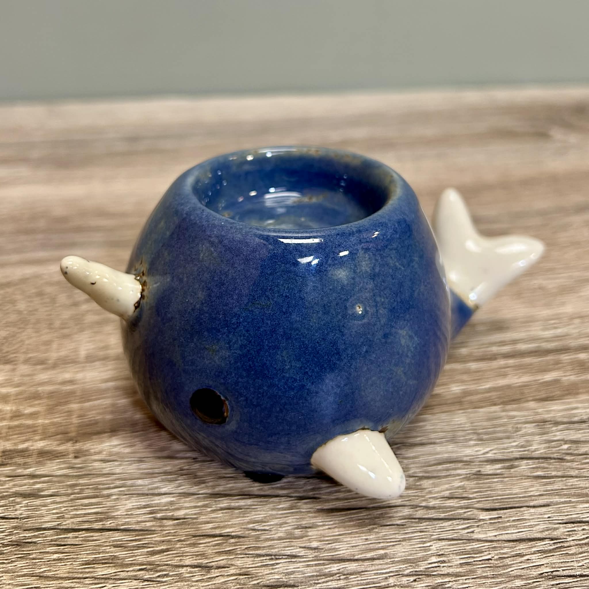 Small Narwhal Tealight Holder