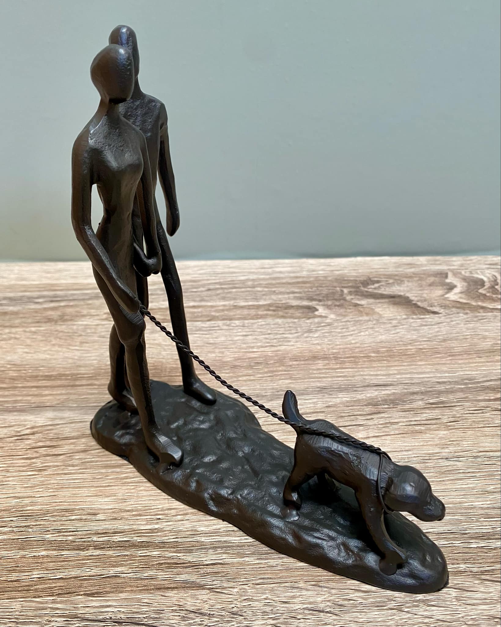 Metal Couple Walking The Dog