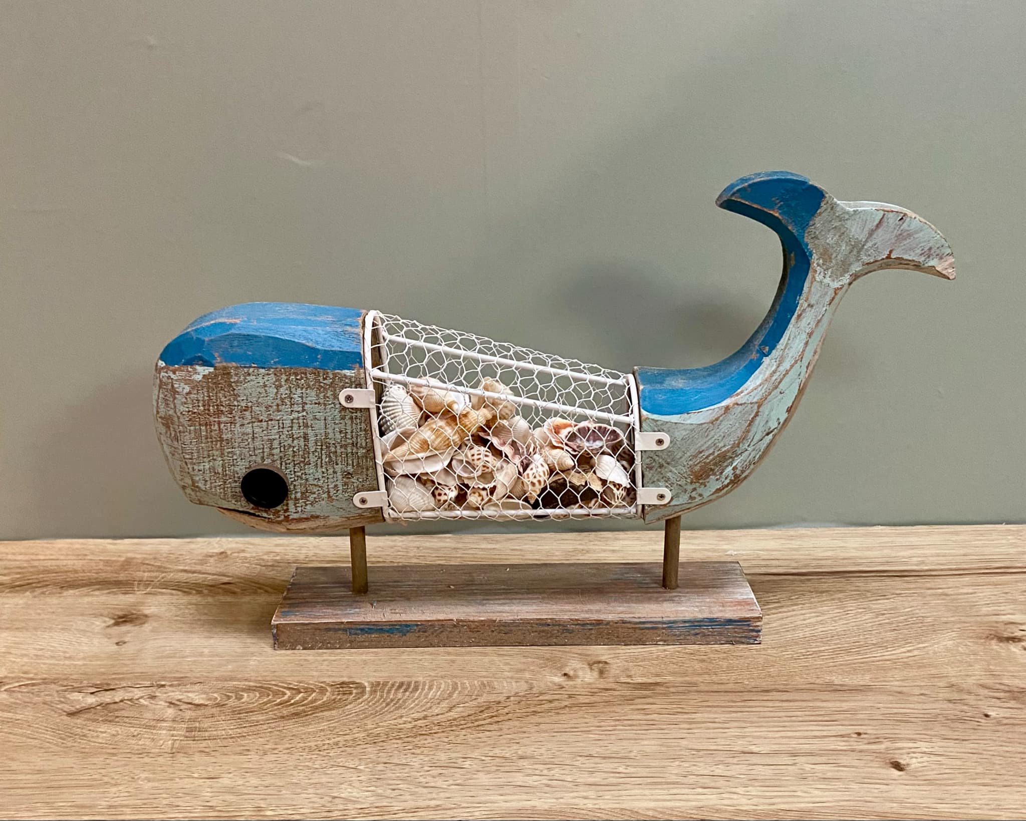 Whale Shell Decor