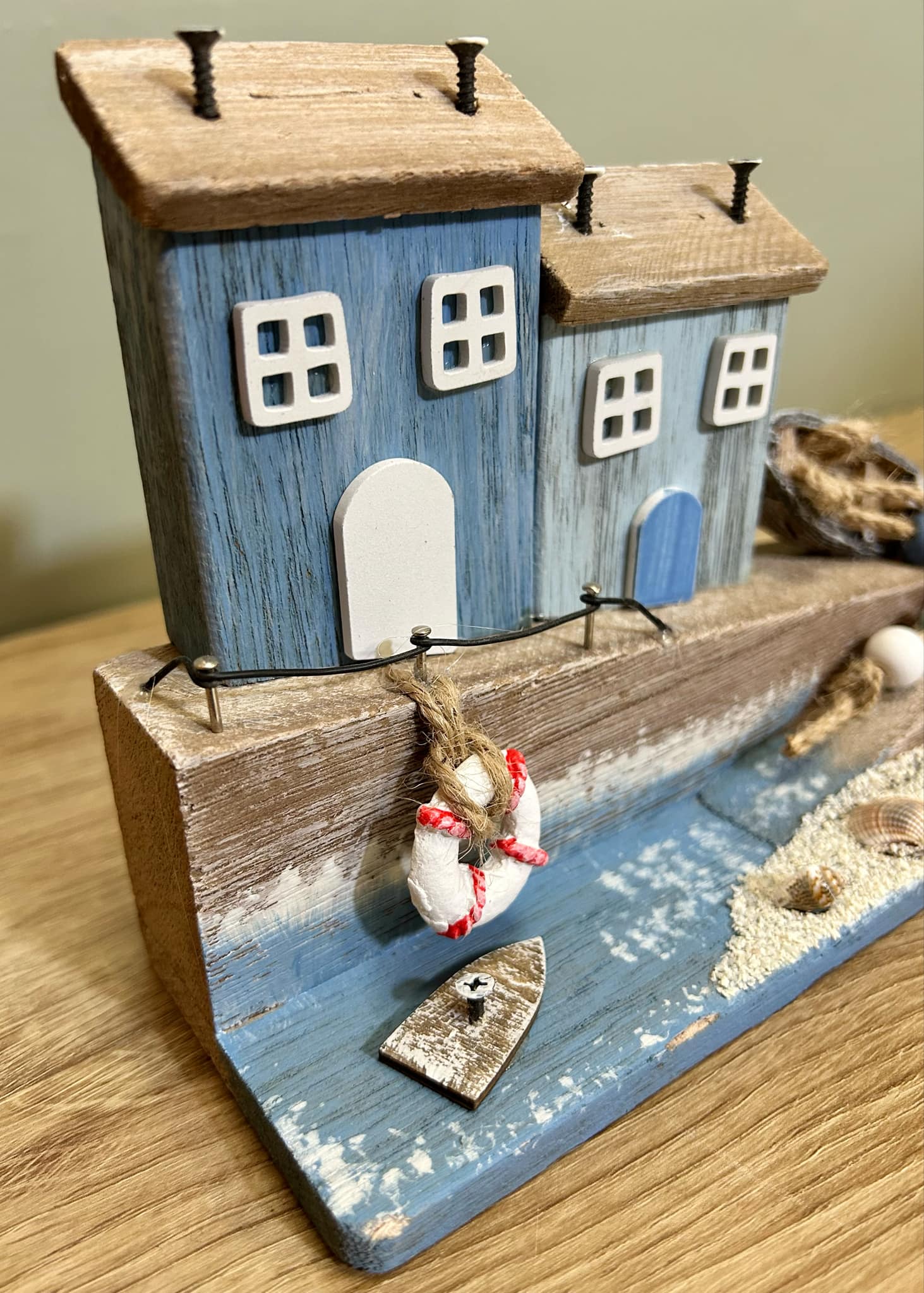 Wooden Coastal Scene