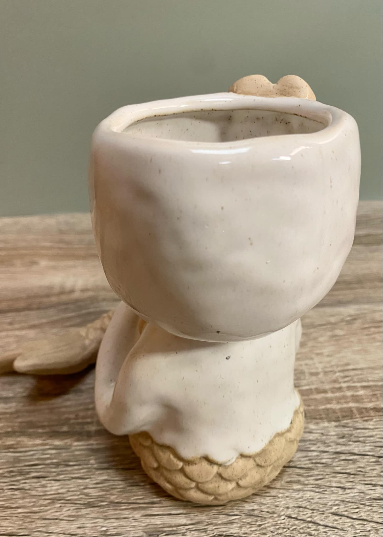 Sitting Mermaid Planter