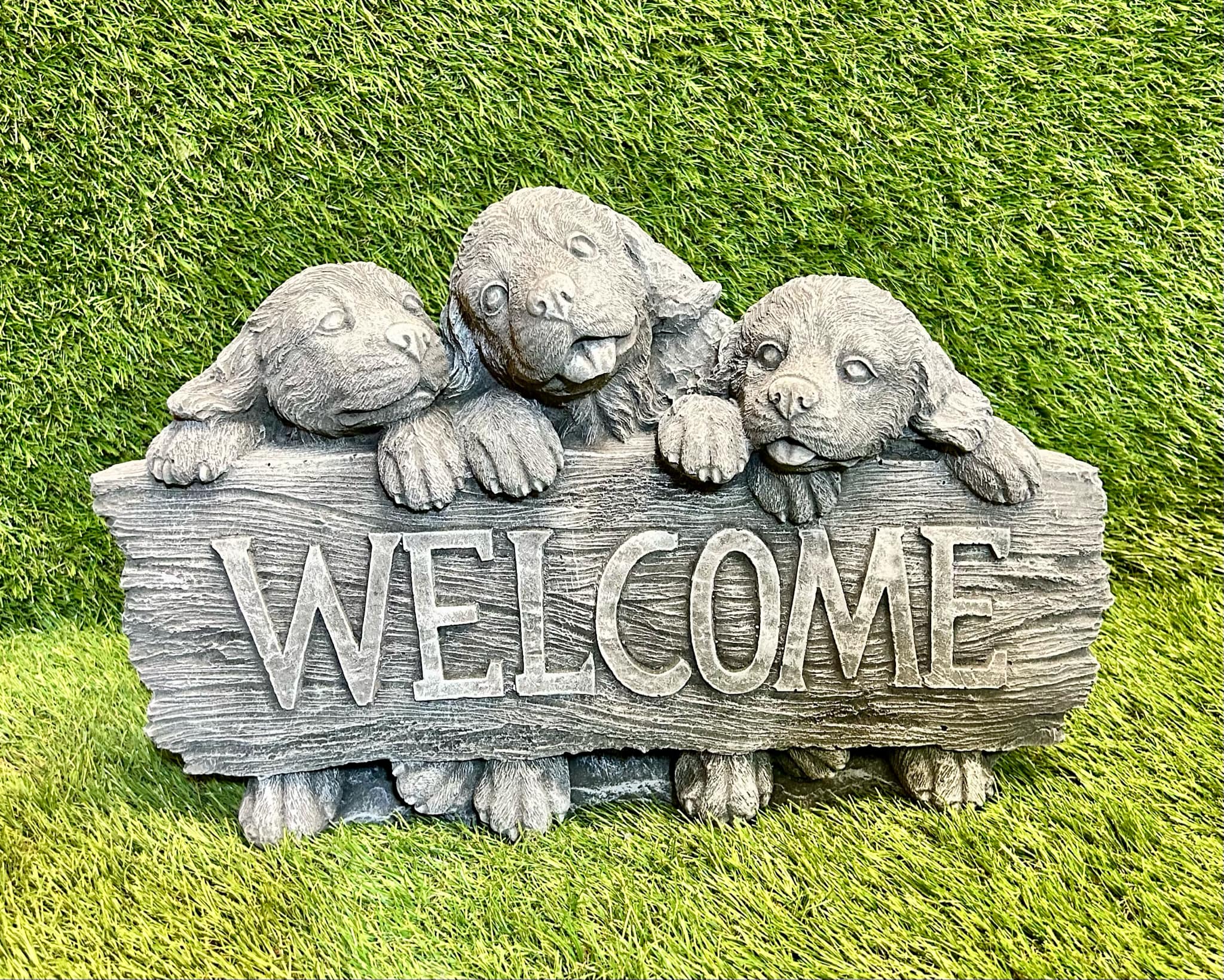 Large Puppy Welcome Sign