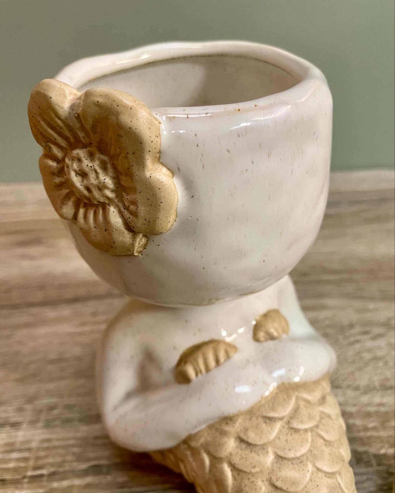 Sitting Mermaid Planter