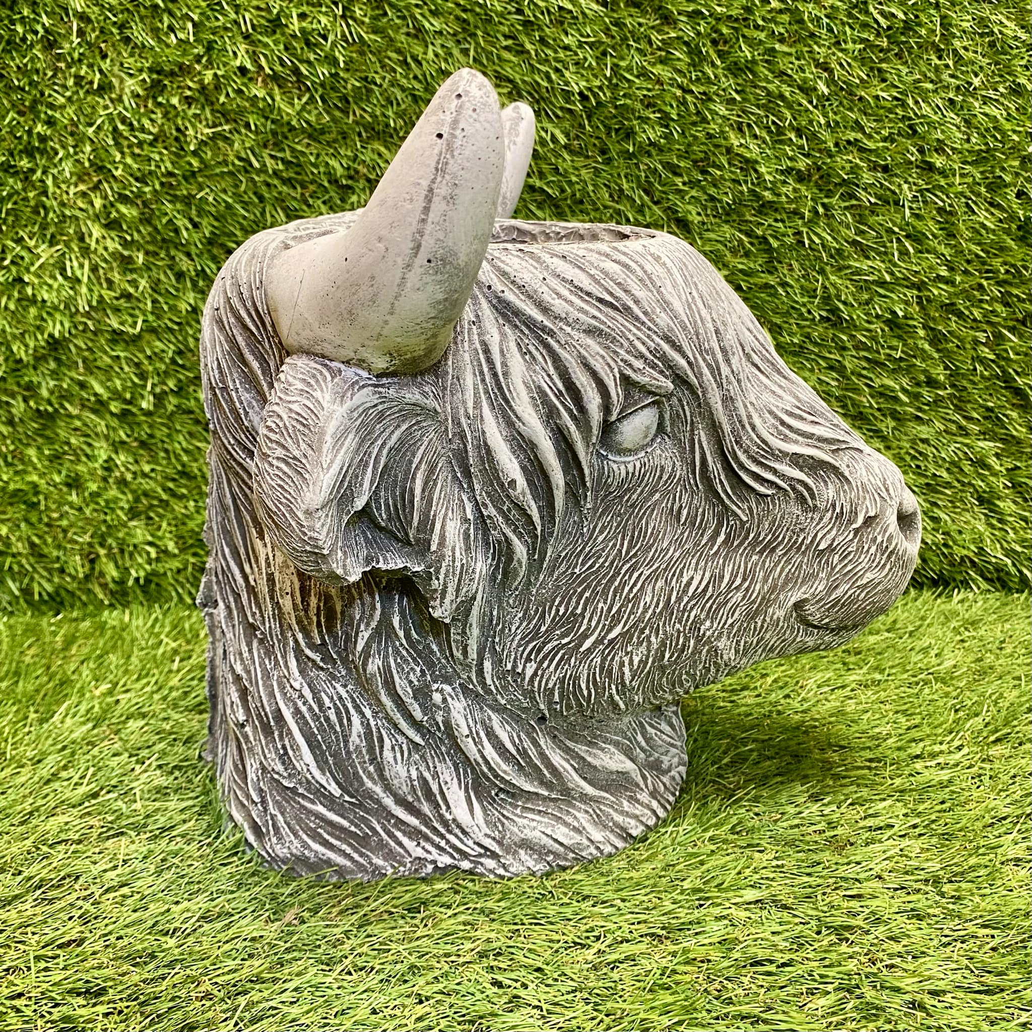 Highland Cow Head Planter