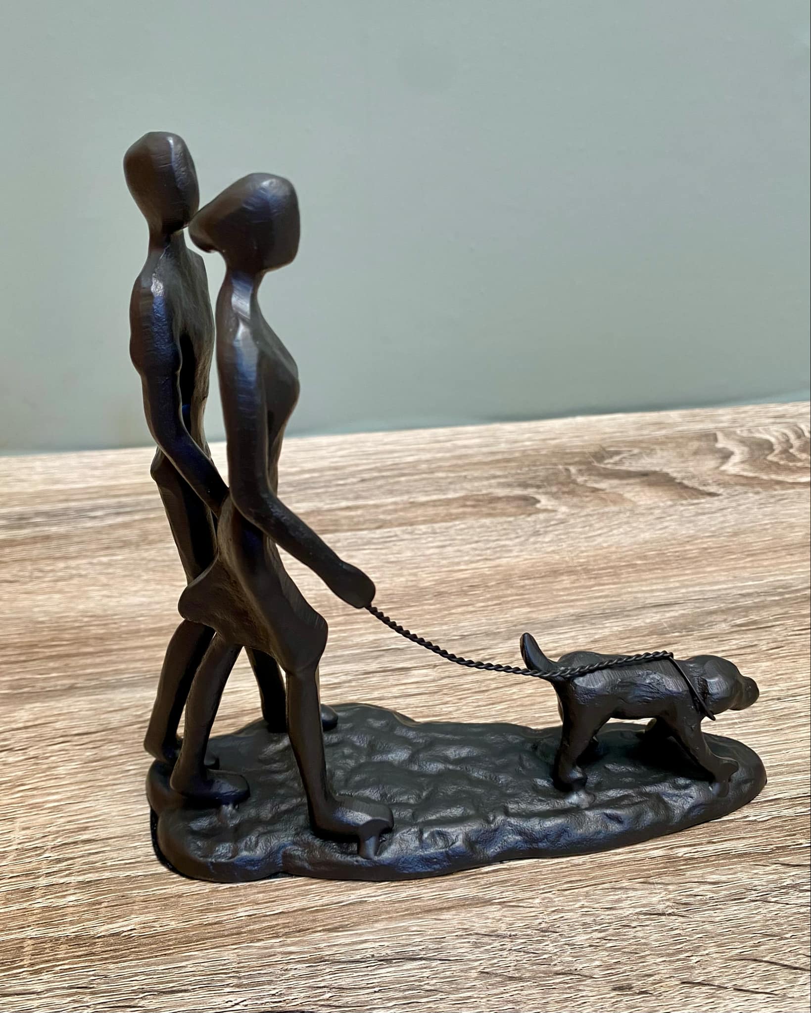 Metal Couple Walking The Dog