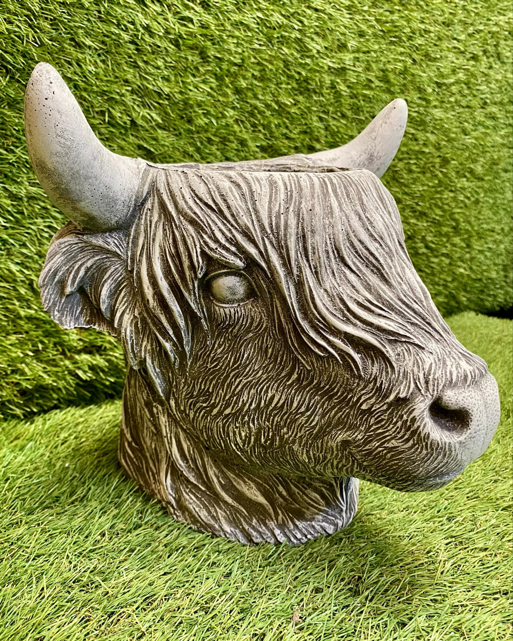 Highland Cow Head Planter