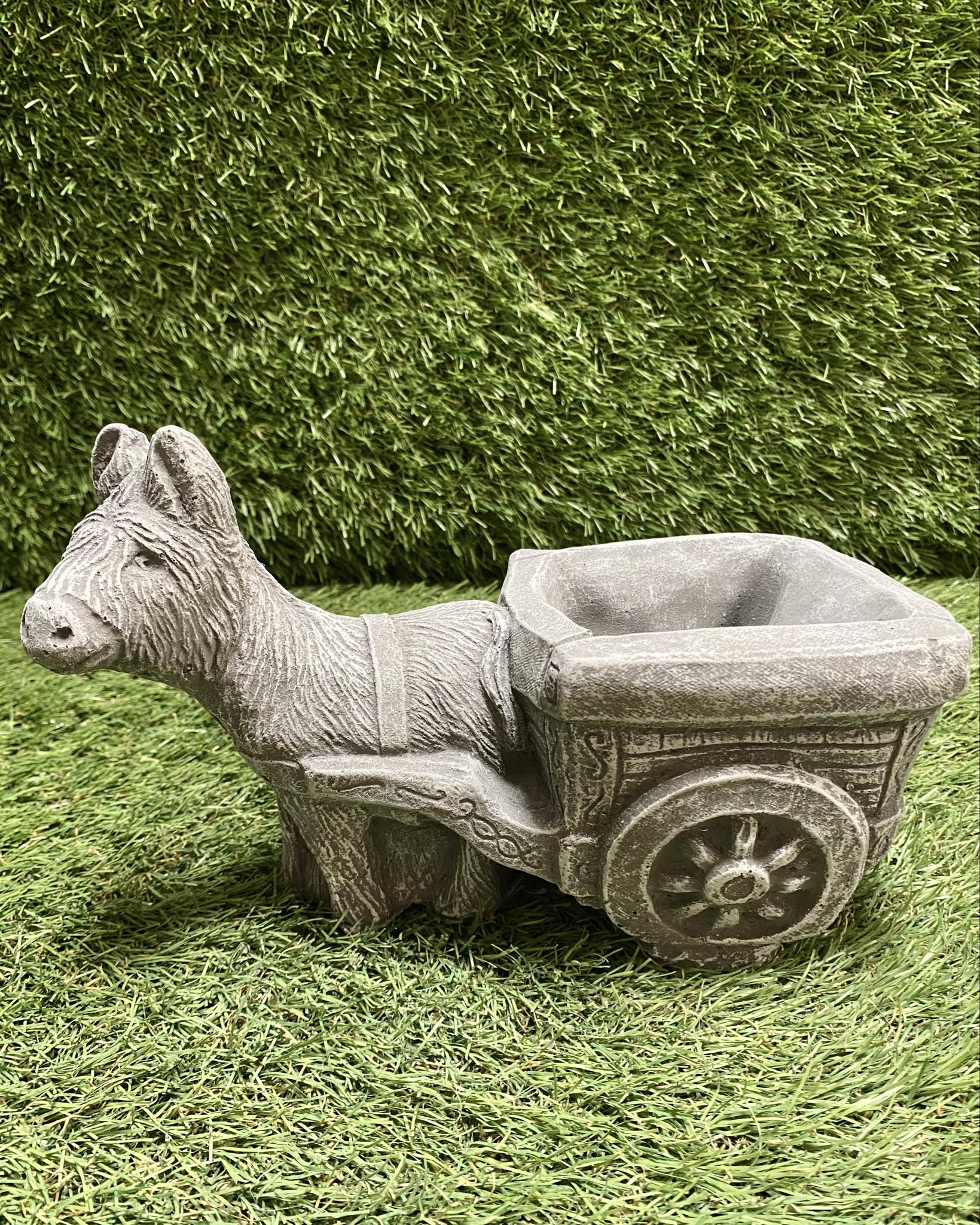 Small Donkey Cart Planter