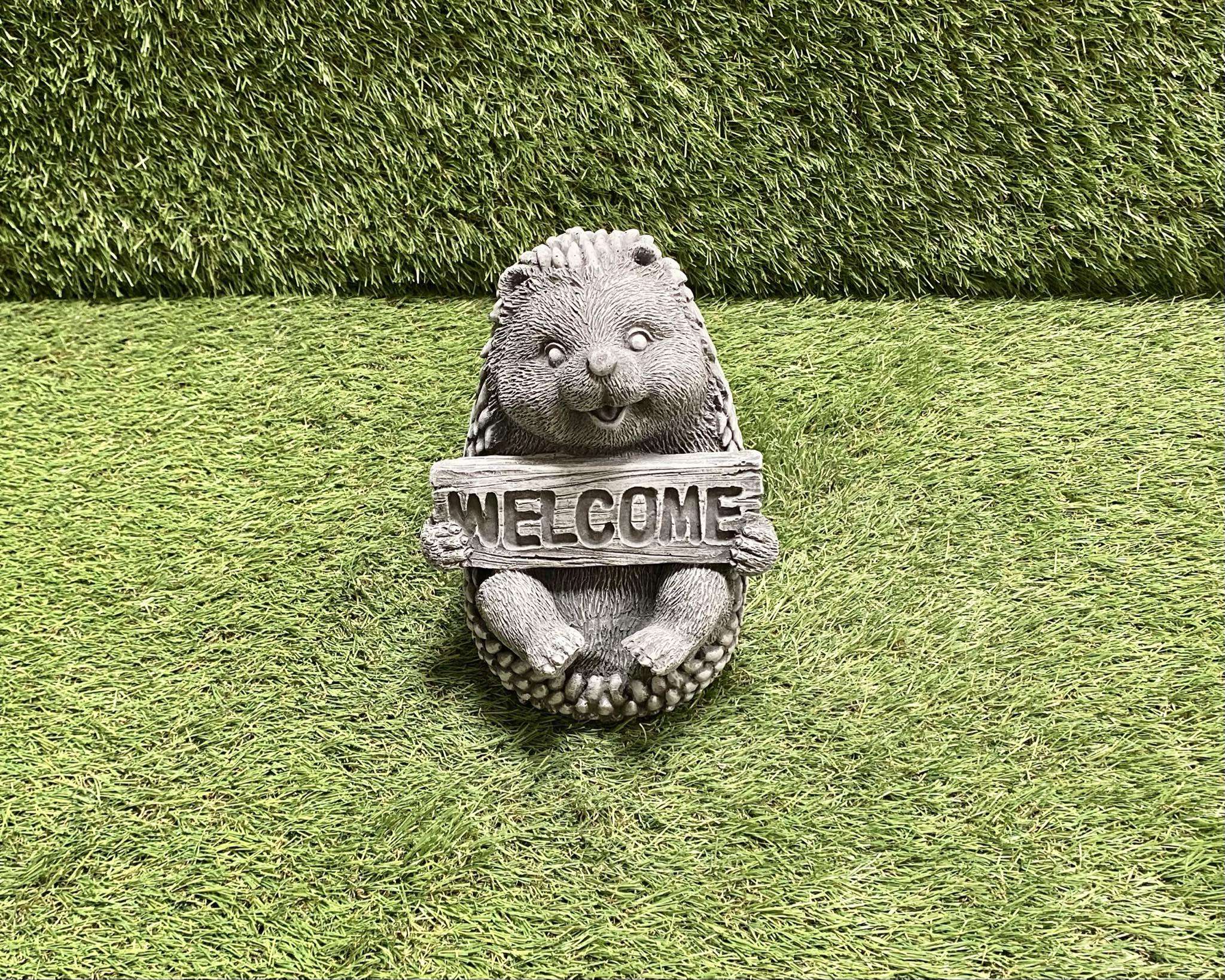 Welcome Hedgehog Sign