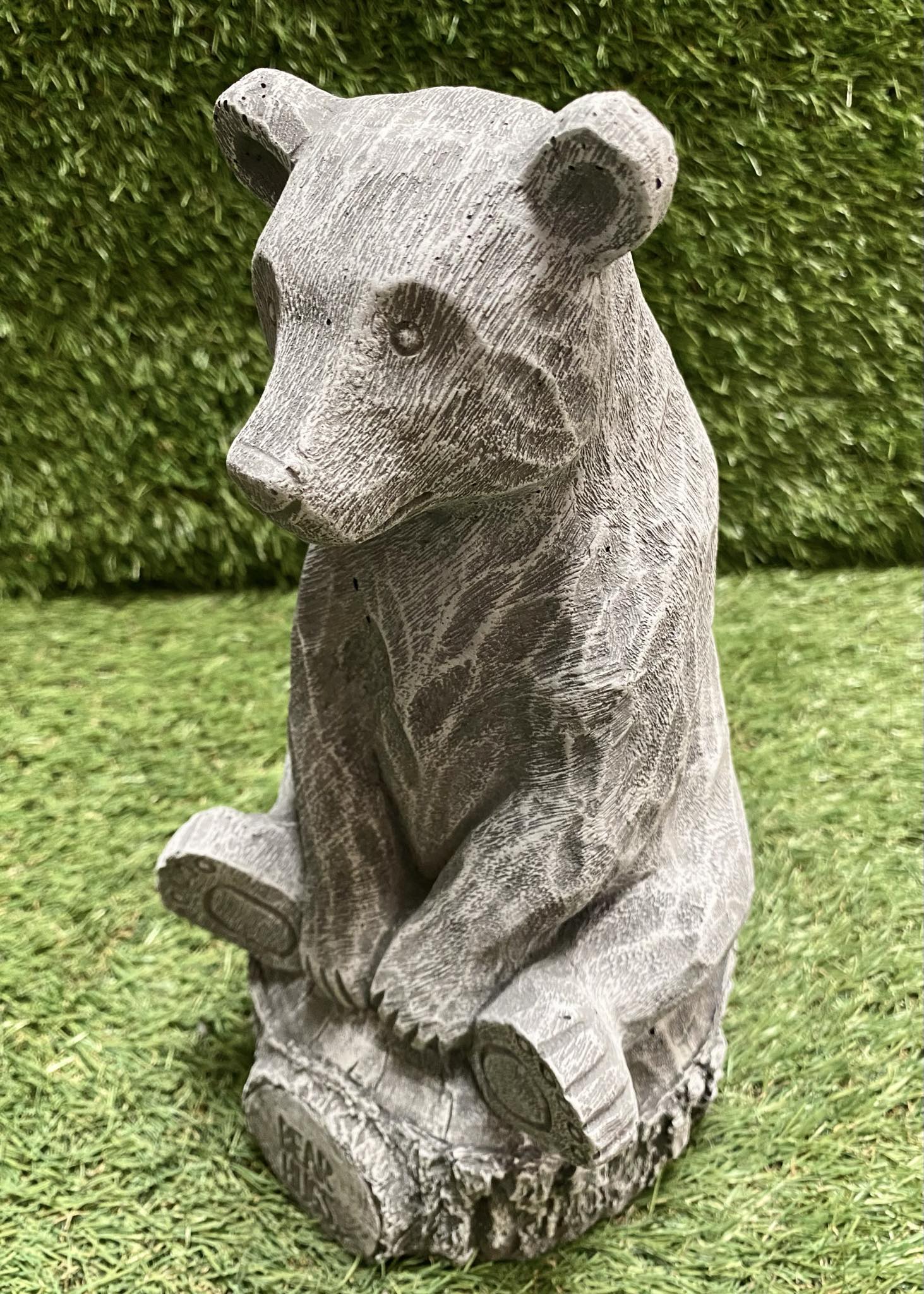 Bear Sitting On Stump