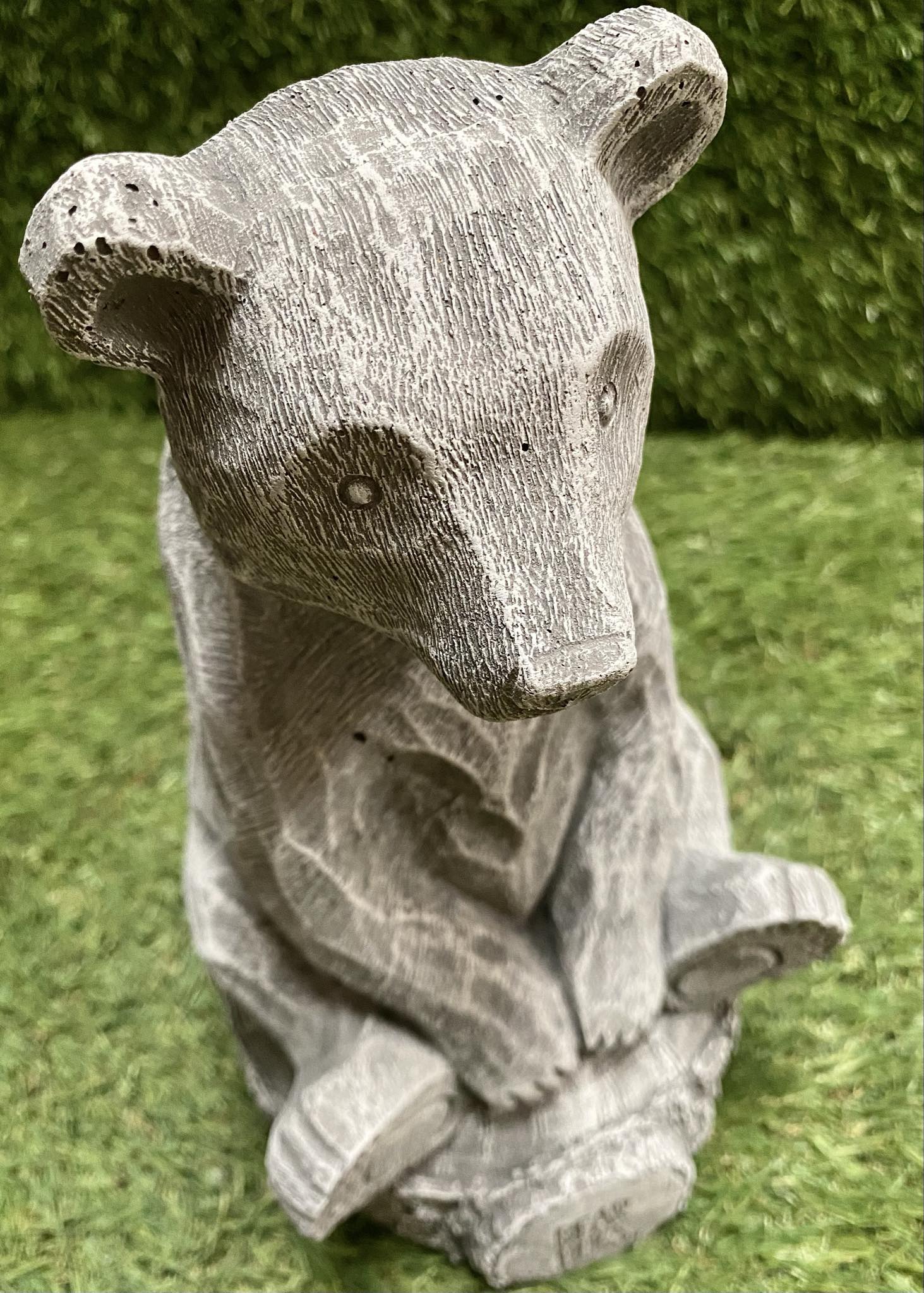 Bear Sitting On Stump