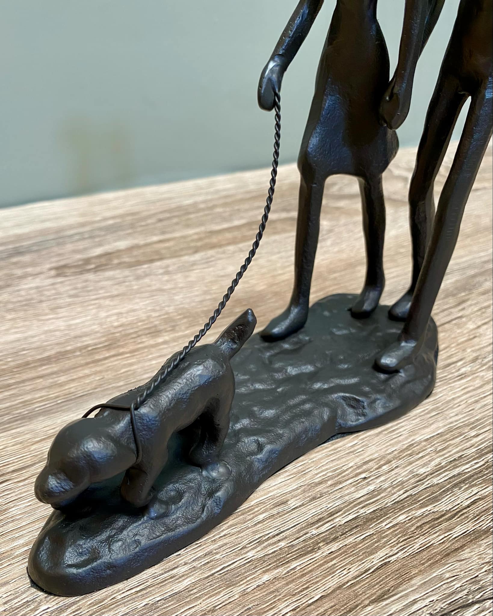 Metal Couple Walking The Dog