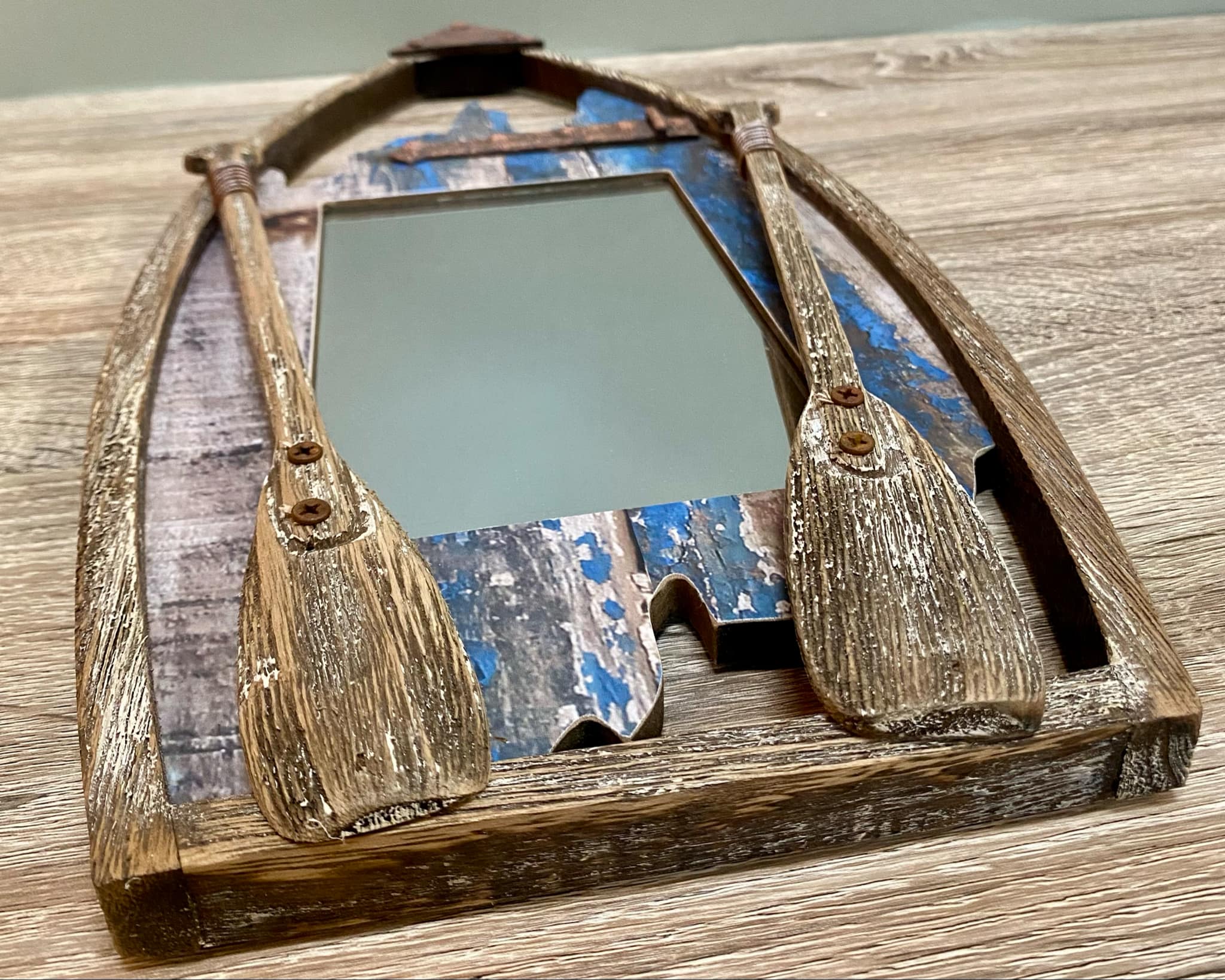 Wooden Boat Mirror