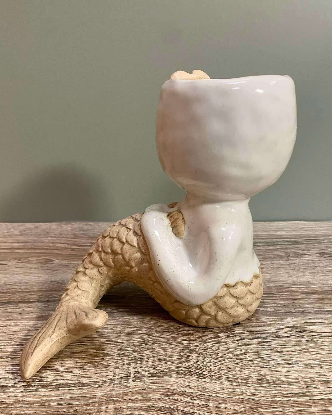 Sitting Mermaid Planter