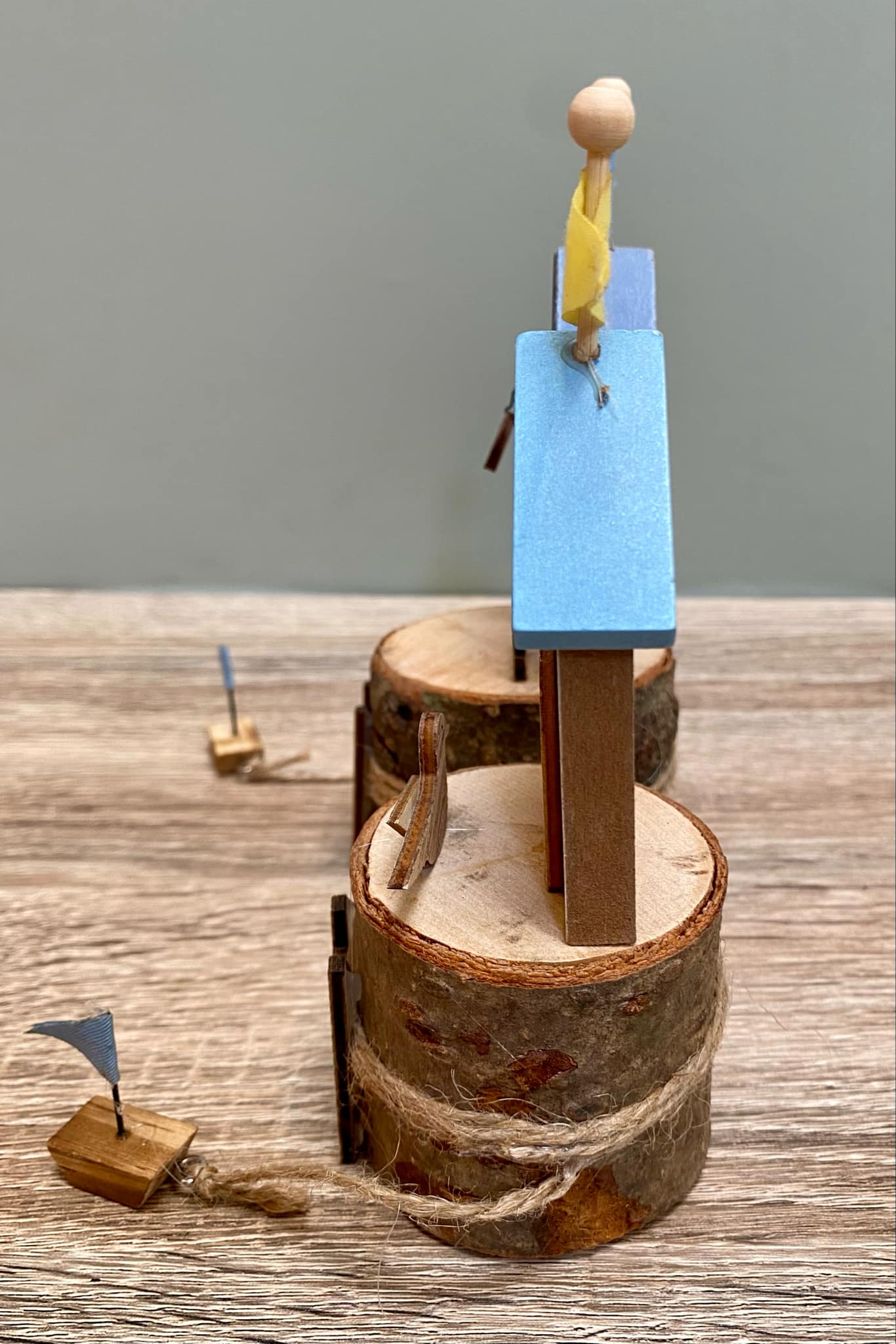 Wooden Beach Hut Scene