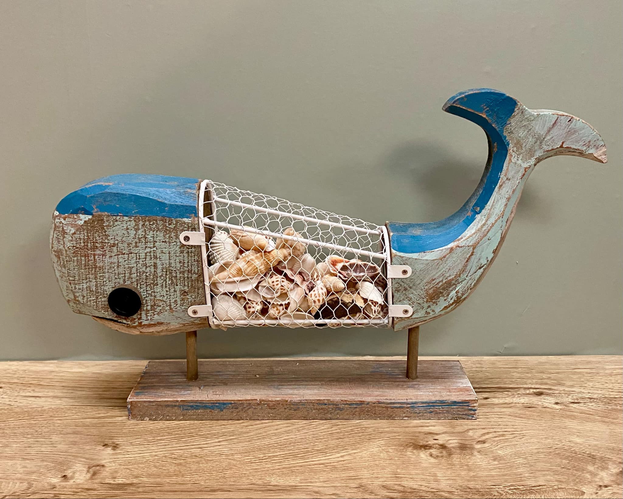 Whale Shell Decor