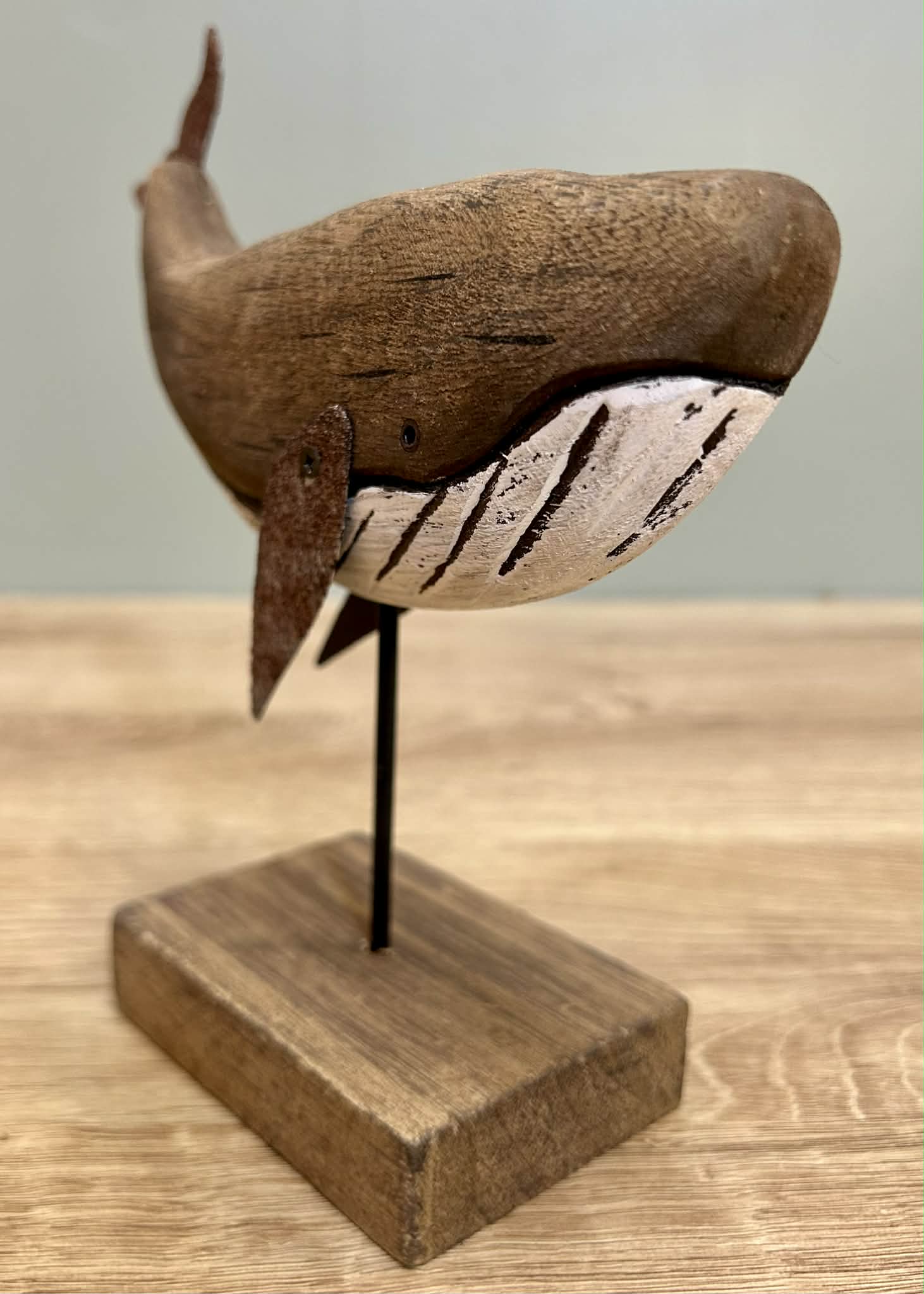 Wooden Whale Décor