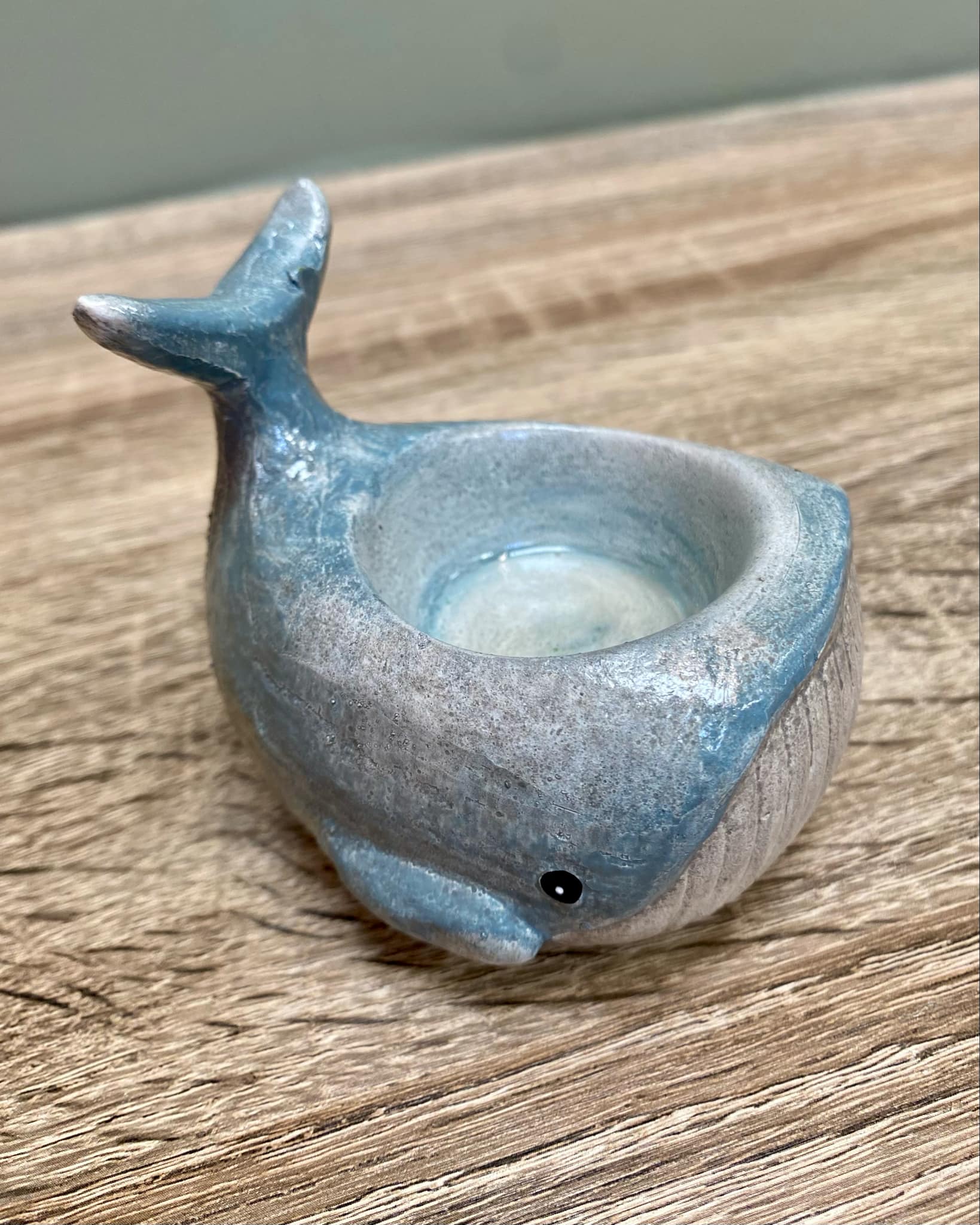 Small Whale Tealight Holder
