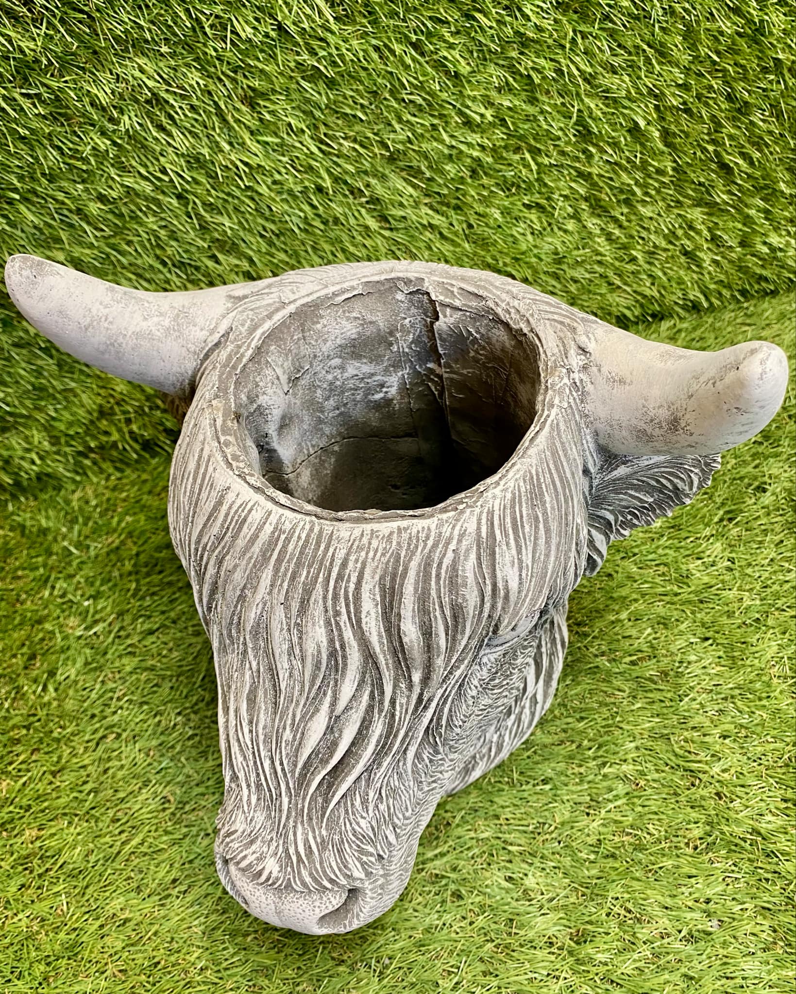 Highland Cow Head Planter