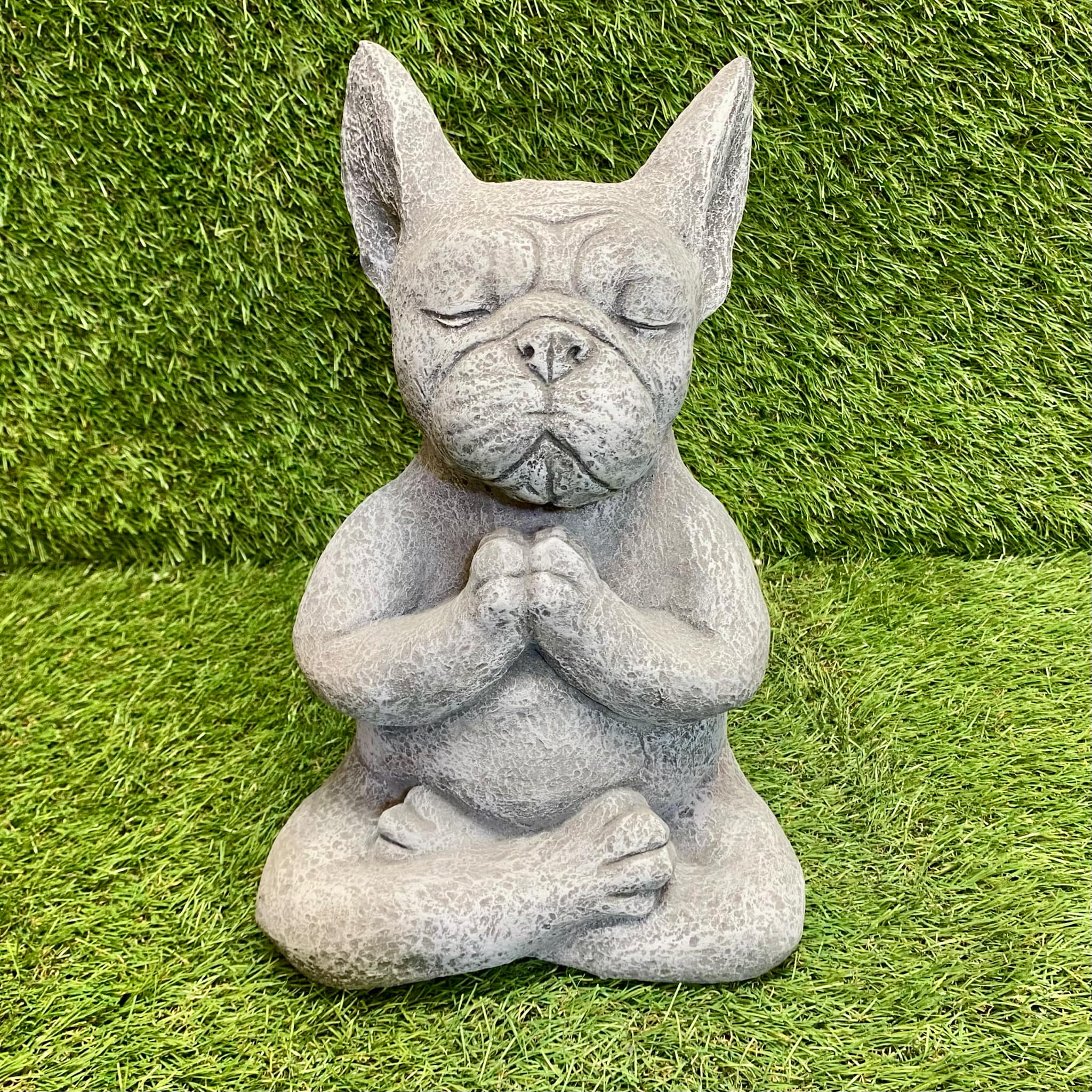Yoga Meditating French Bulldog