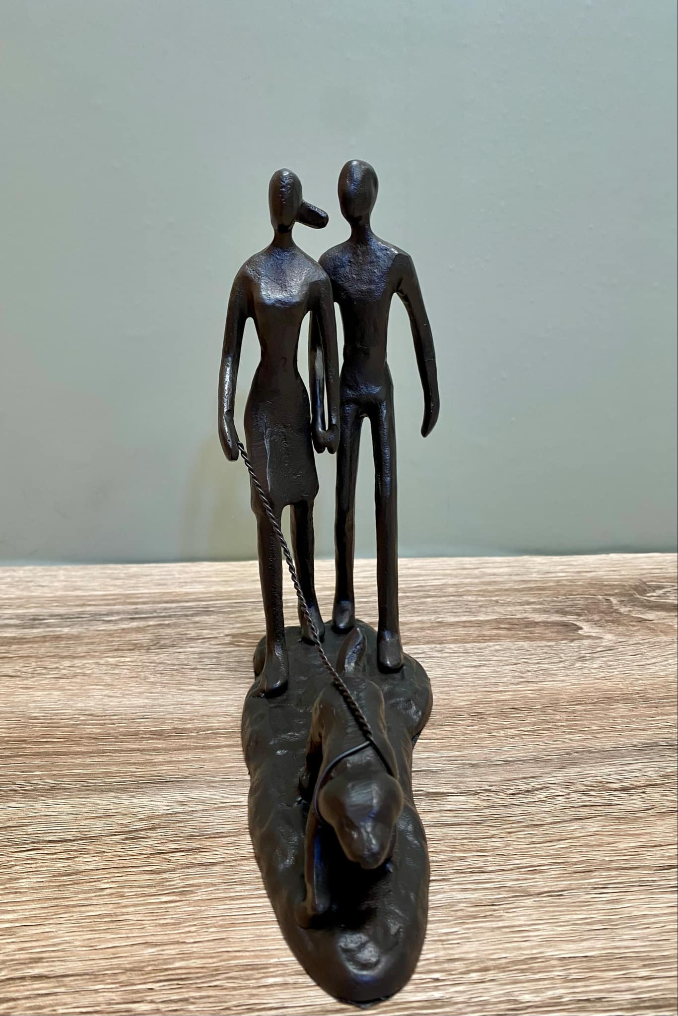 Metal Couple Walking The Dog