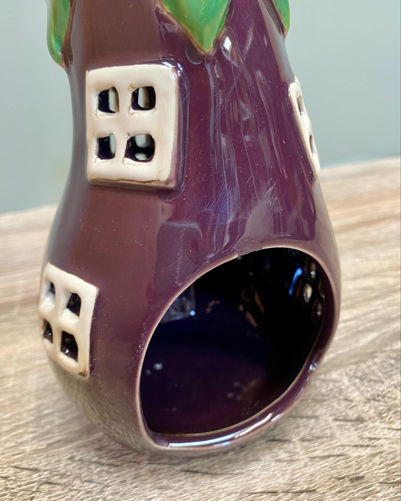 Aubergine Tealight House
