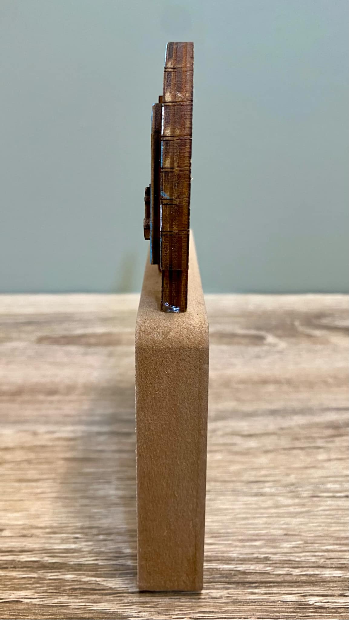 Wooden Caravan Scene Sign