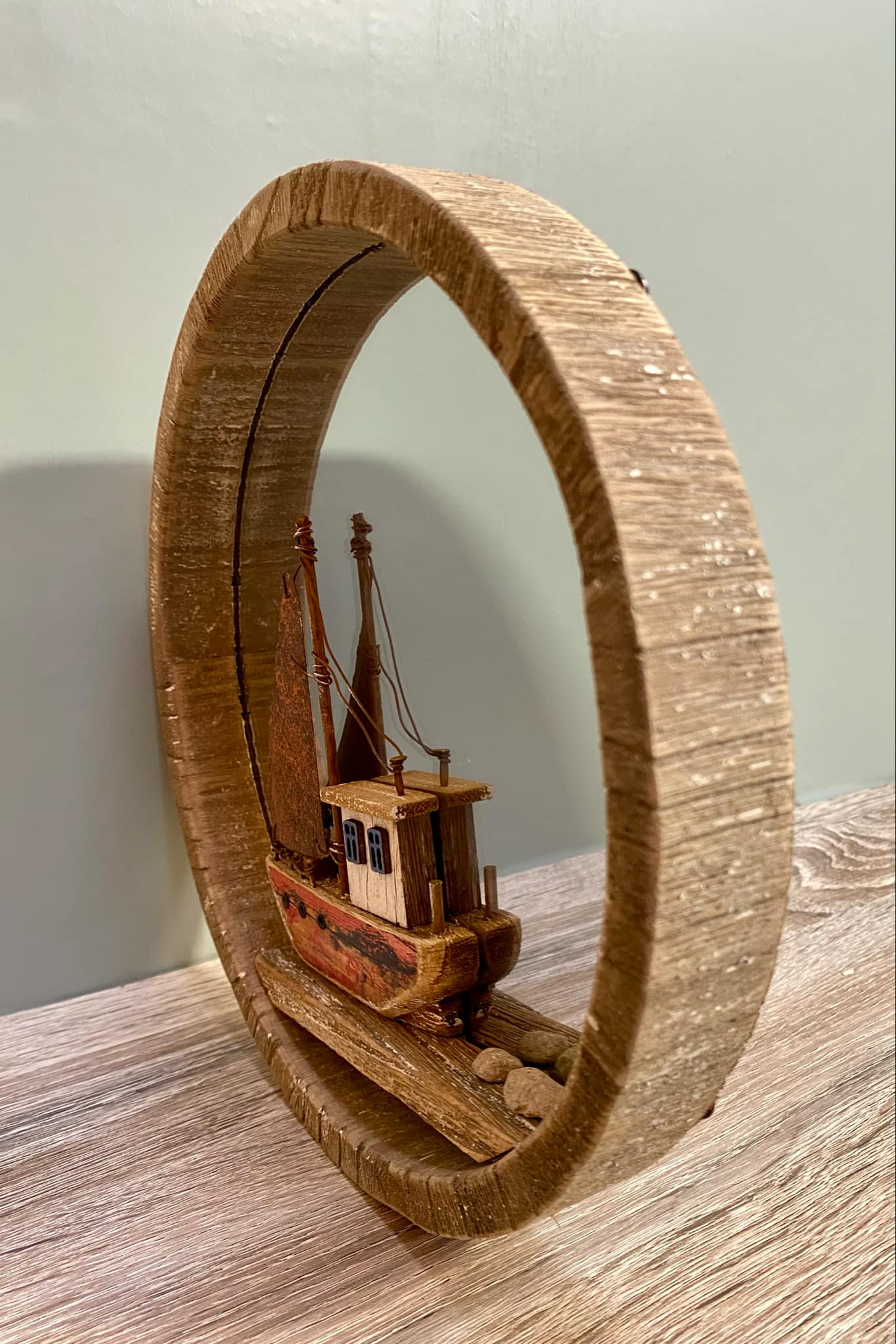 Rustic Boat Mirror