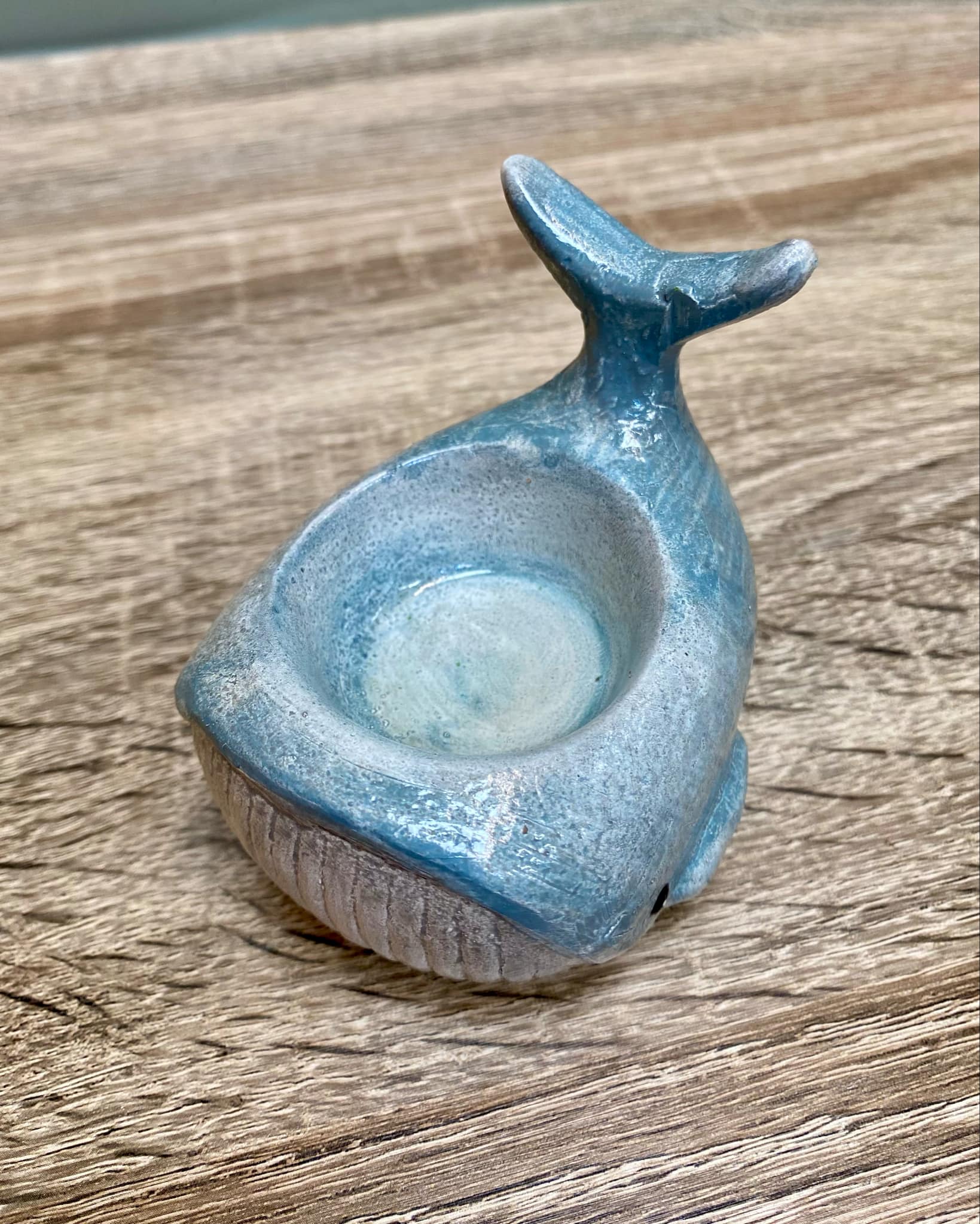 Small Whale Tealight Holder