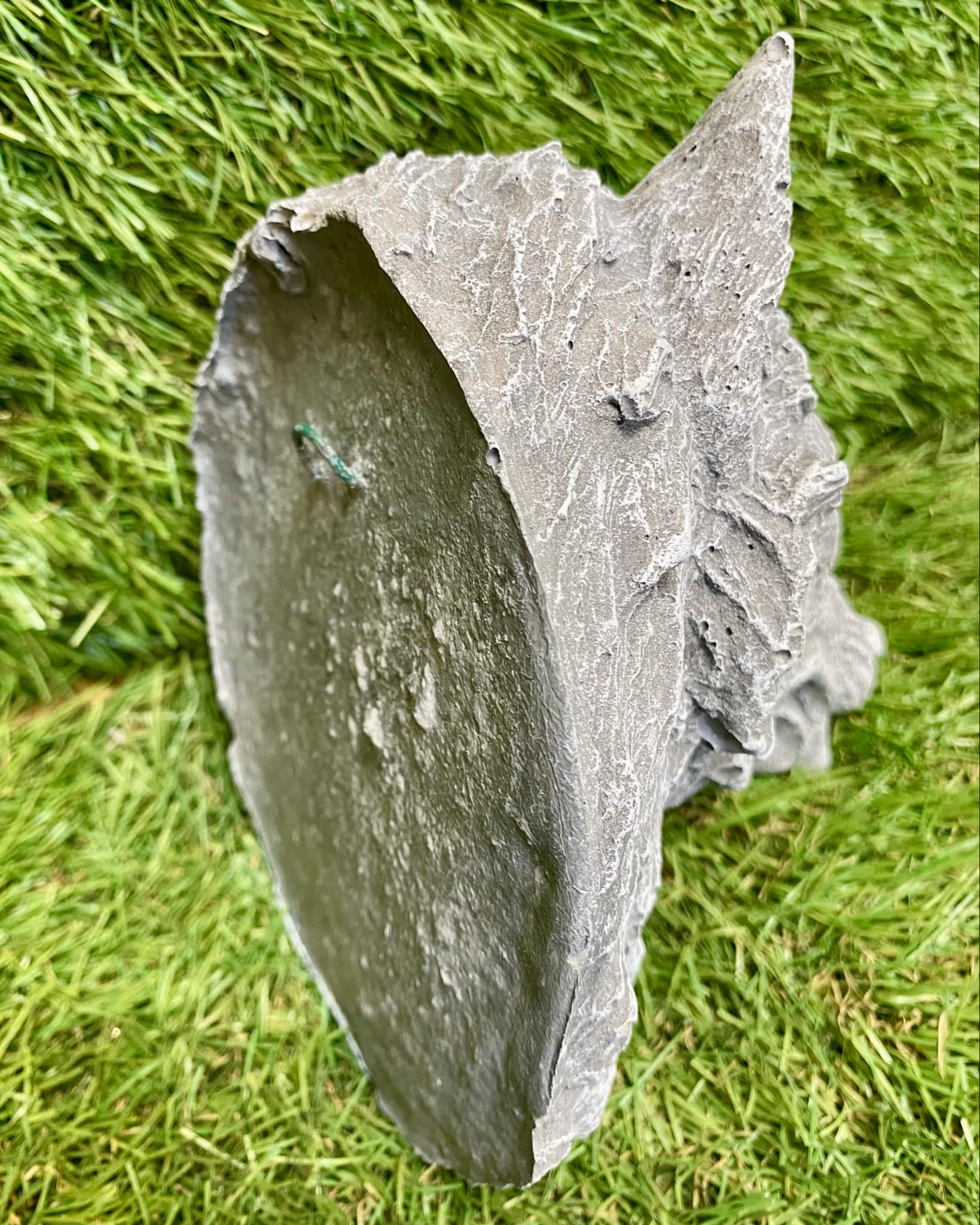 Small Wolf Head Tongue Out Hanging Plaque