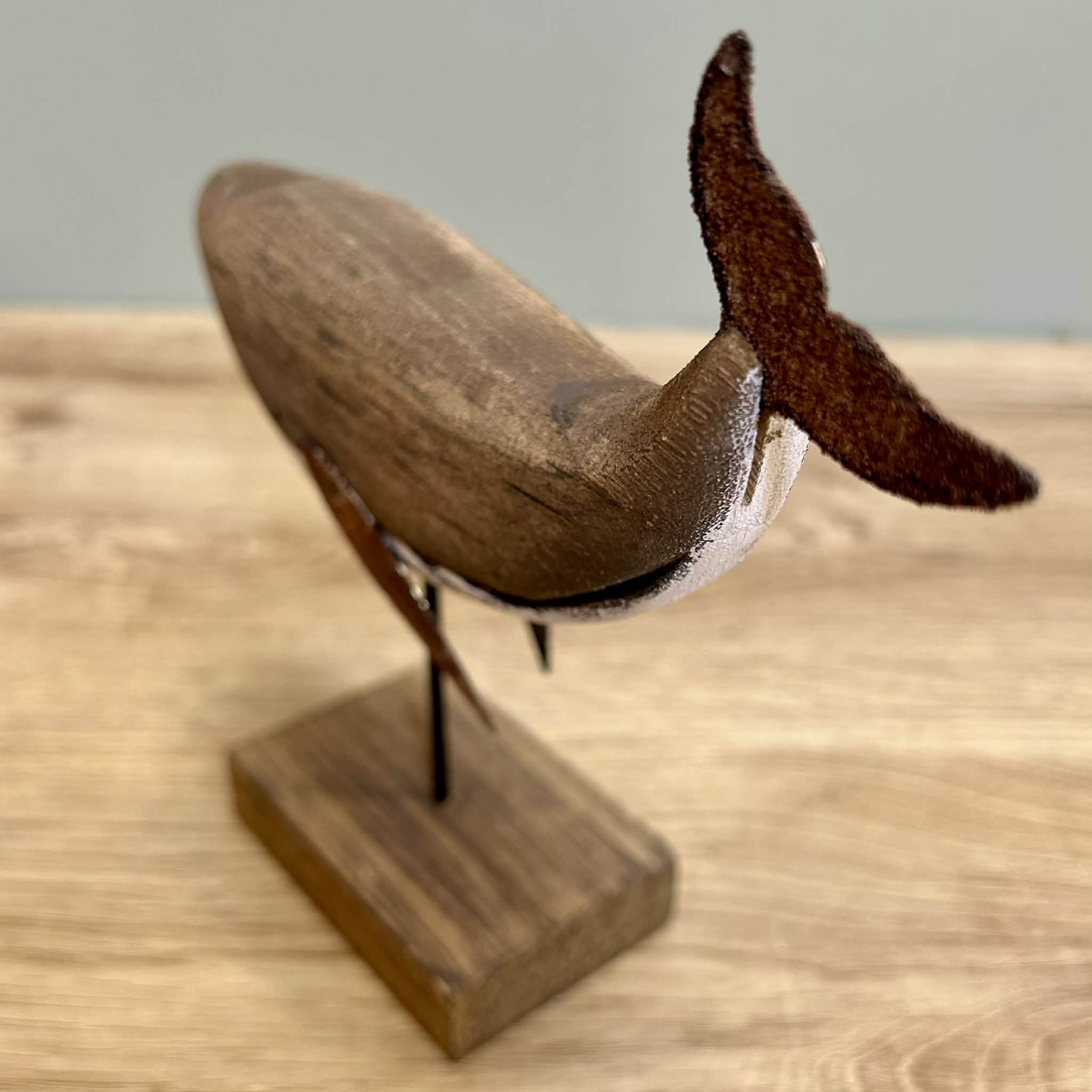 Wooden Whale Décor