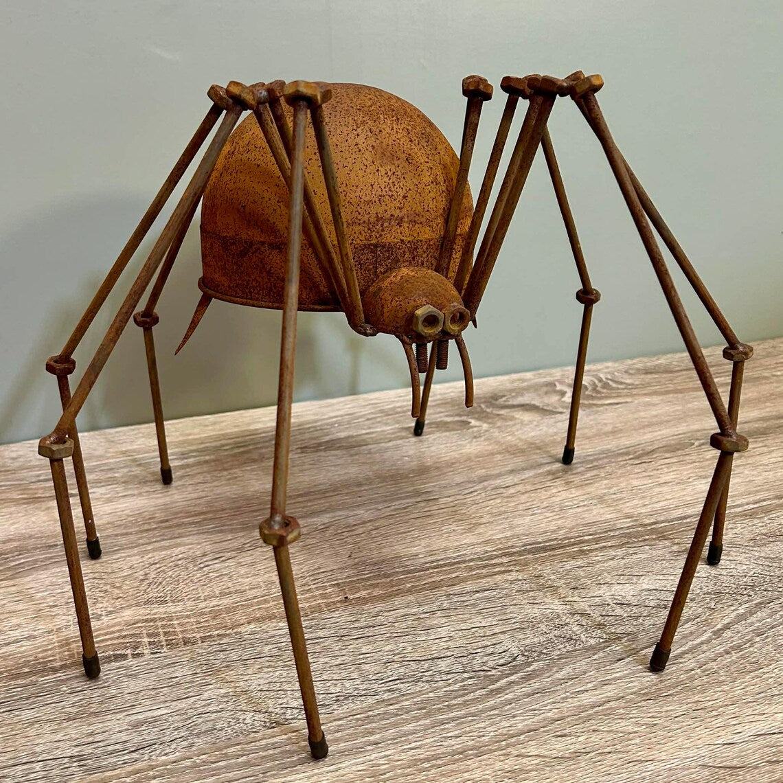 Rusty Metal Garden Spider