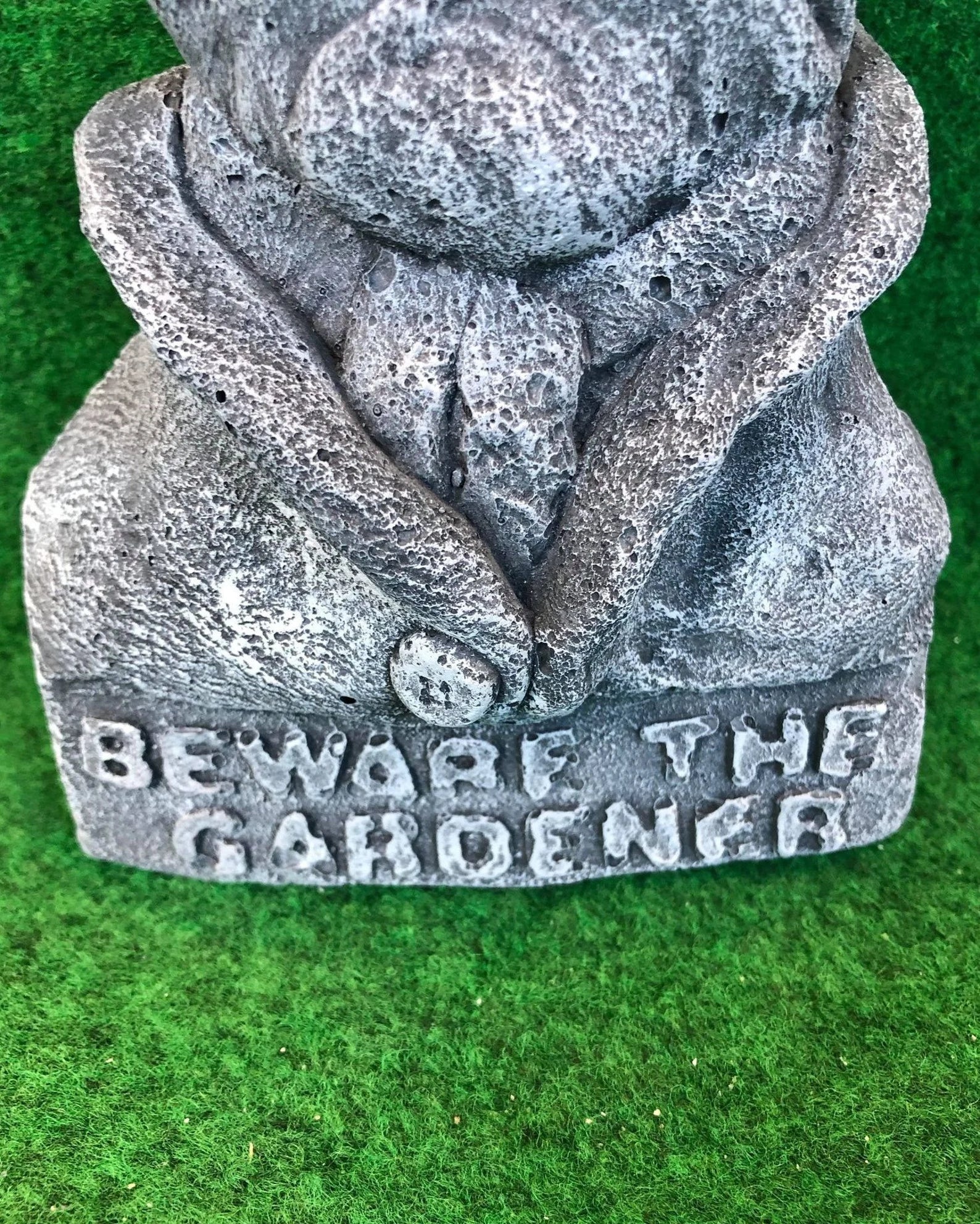 Beware Of The Gardener Hanging Sign