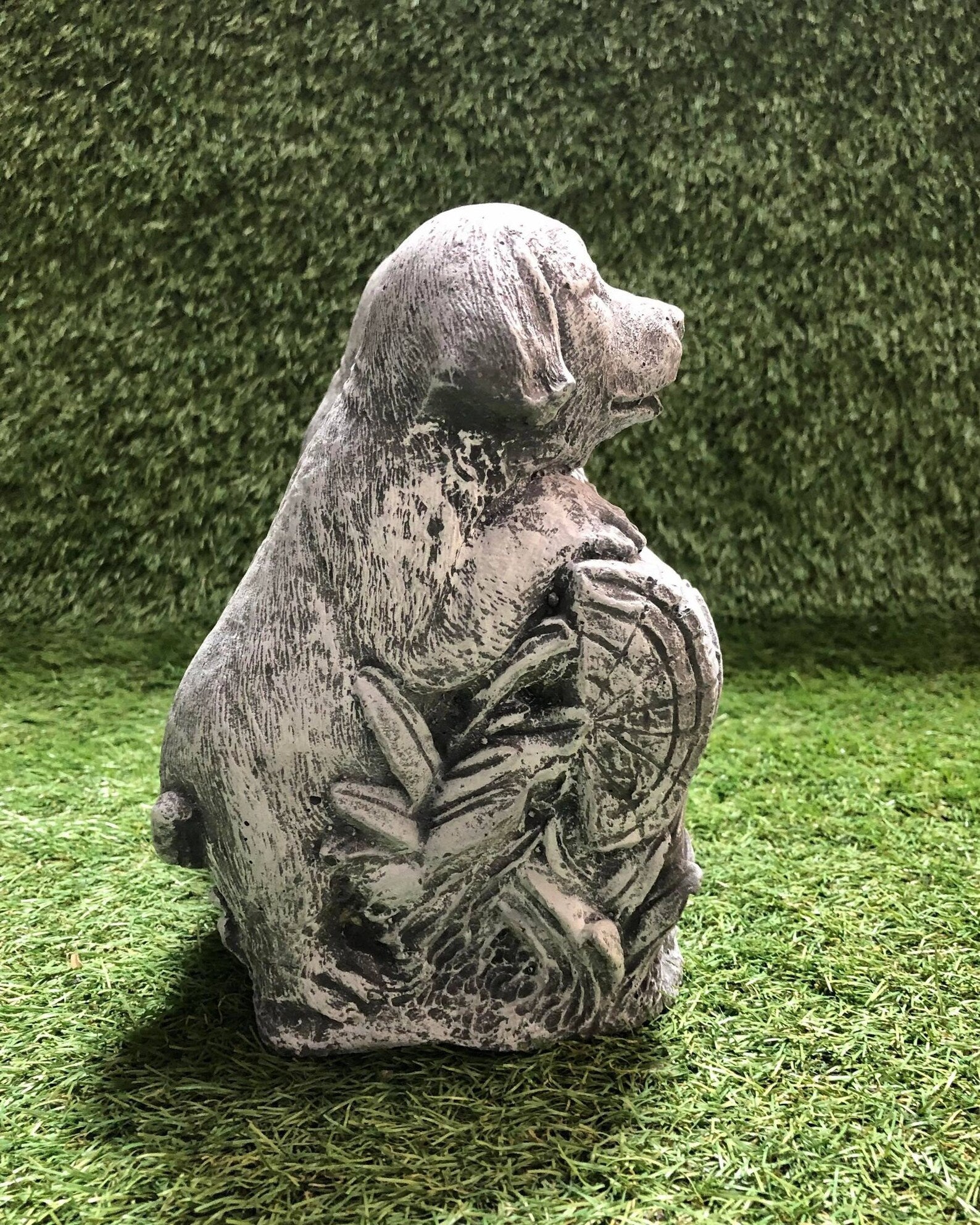 Puppies Welcome Sign Garden Ornament