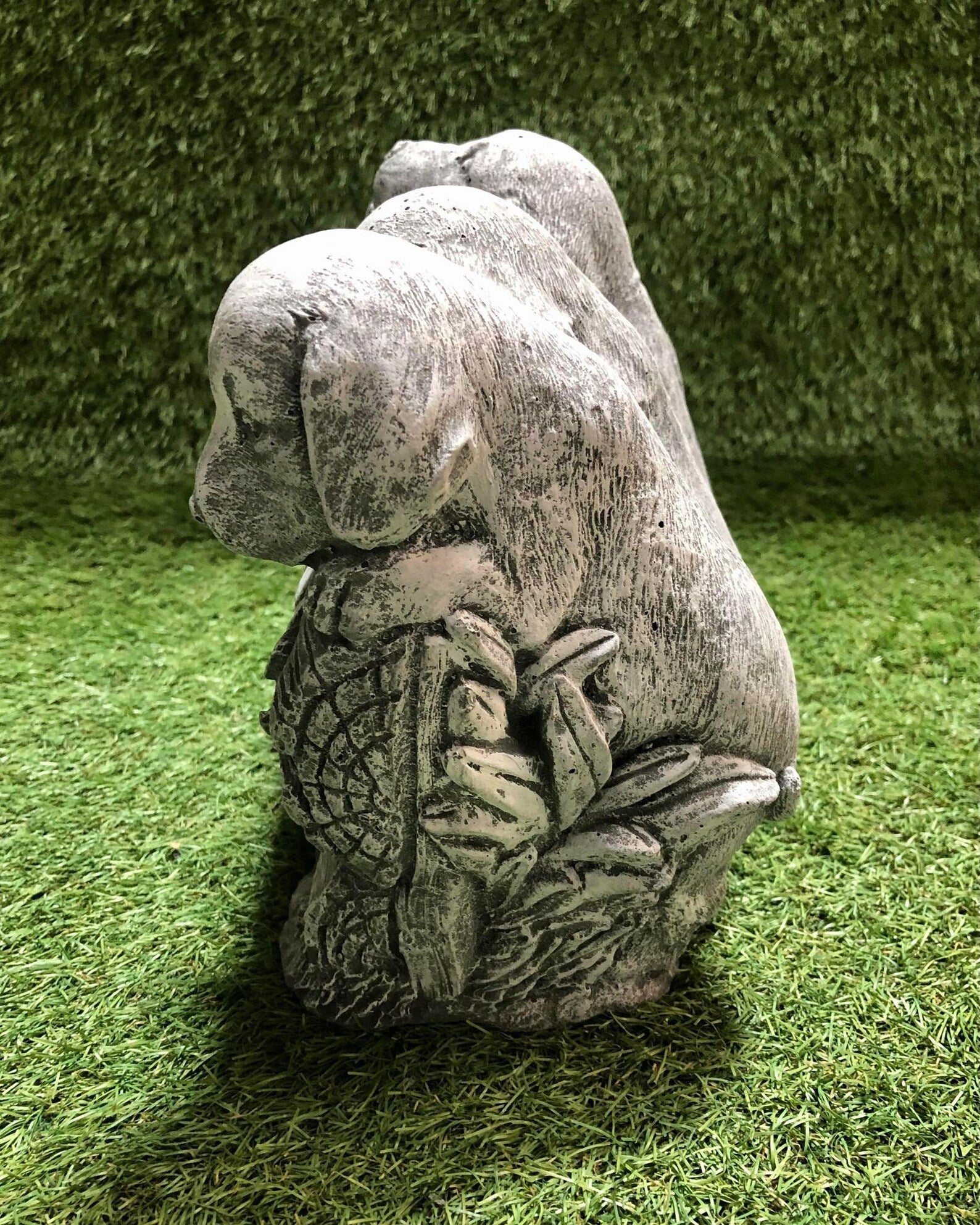Puppies Welcome Sign Garden Ornament
