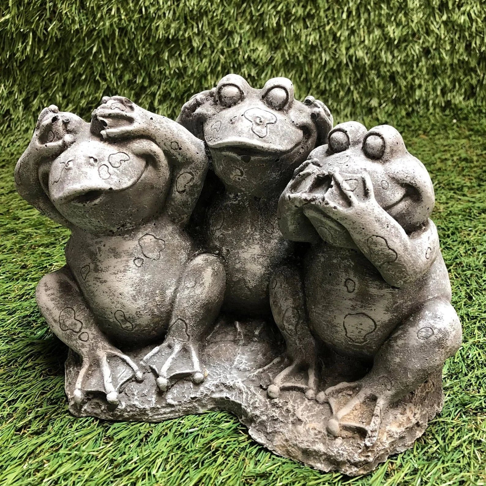 Three Frogs See No Evil, Hear No Evil Speak No Evil