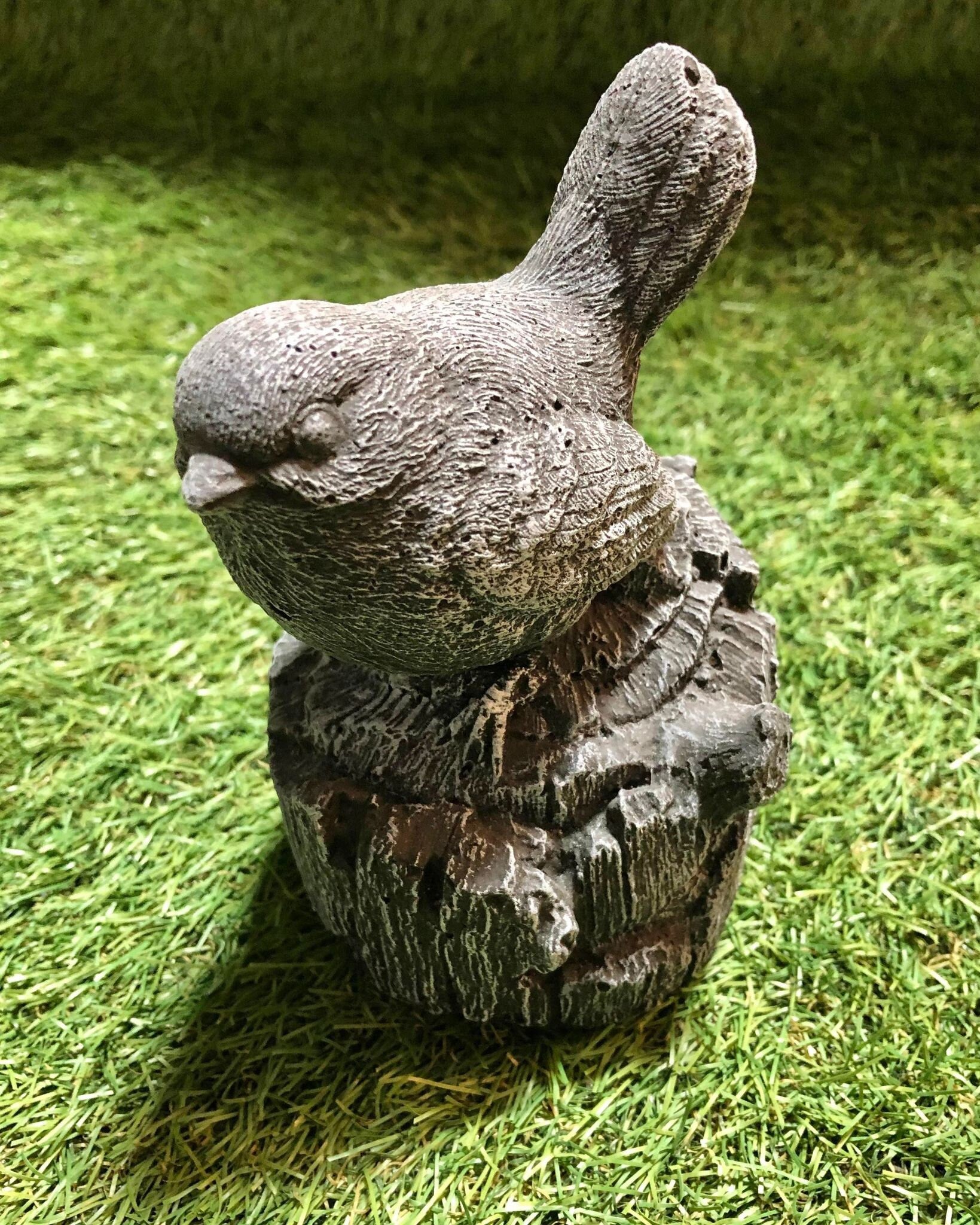 Small Robin On A Stump