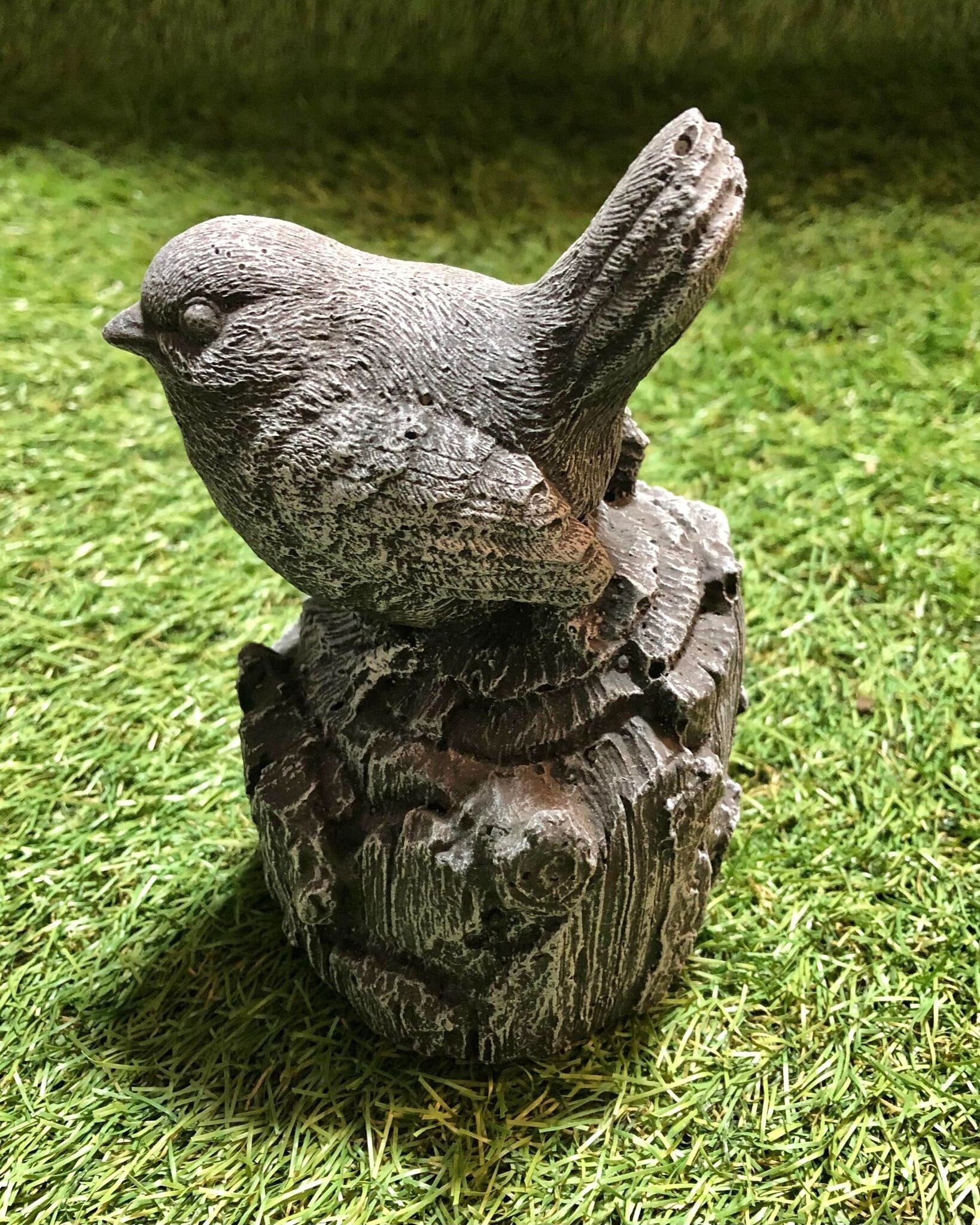 Small Robin On A Stump