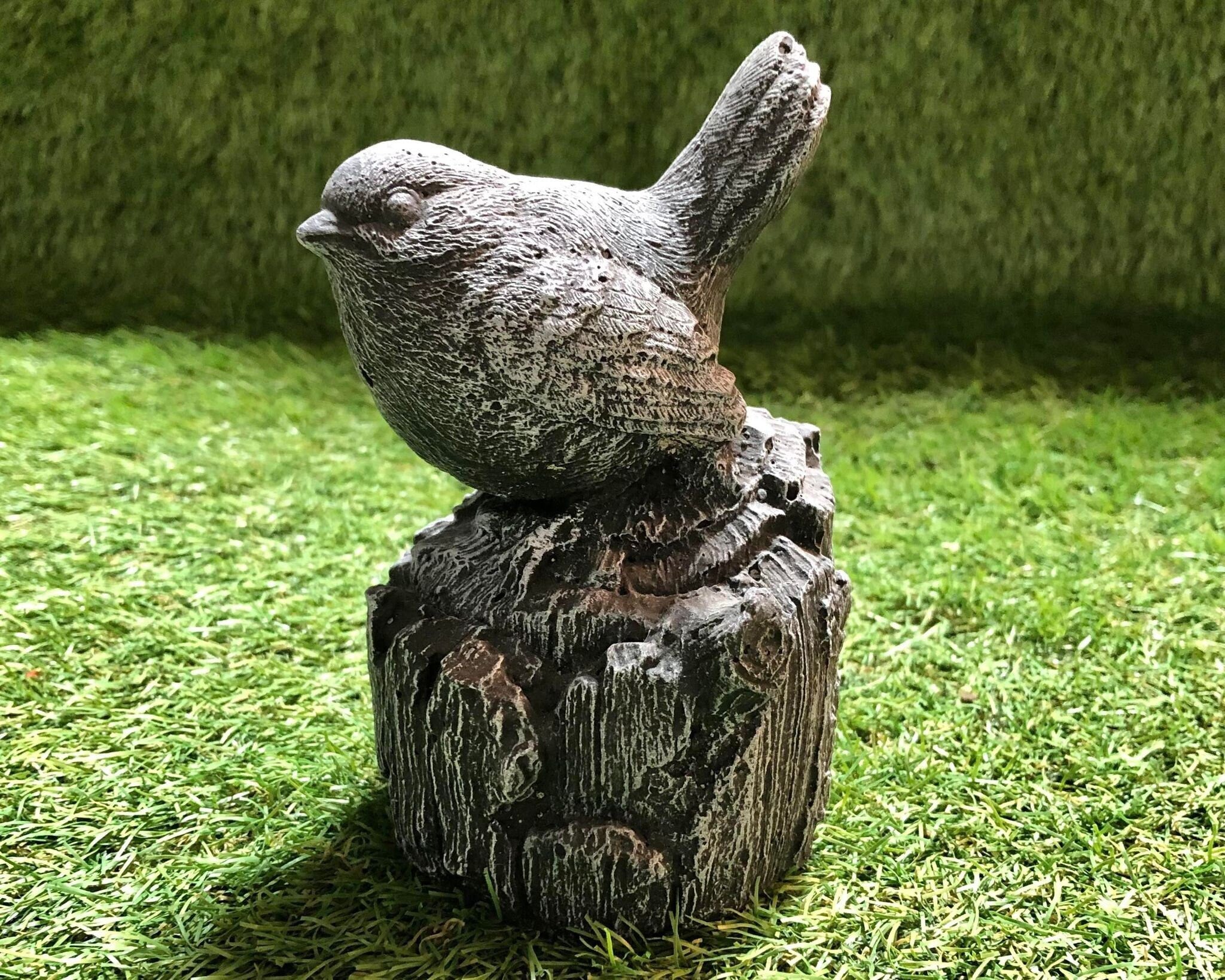 Small Robin On A Stump