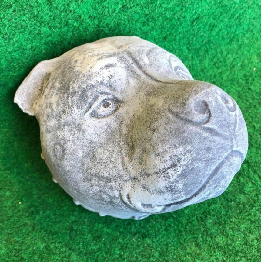 Staffy Head Wall Plaque