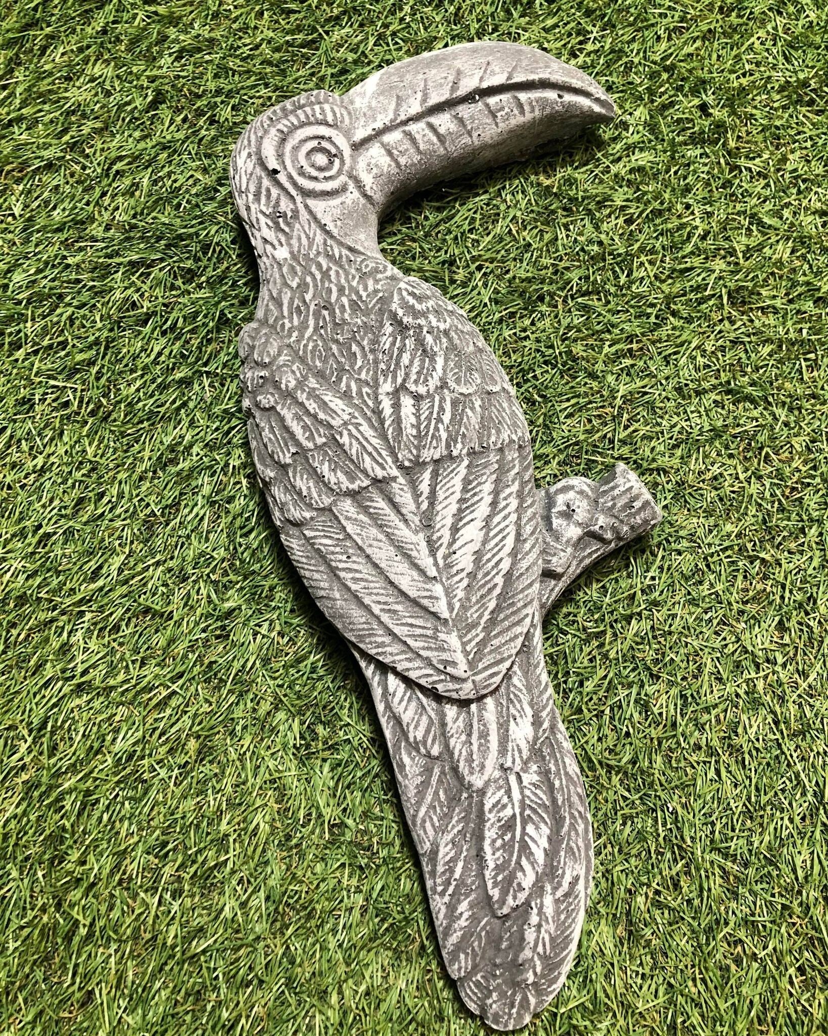 Concrete Toucan Bird Hanging Plaque