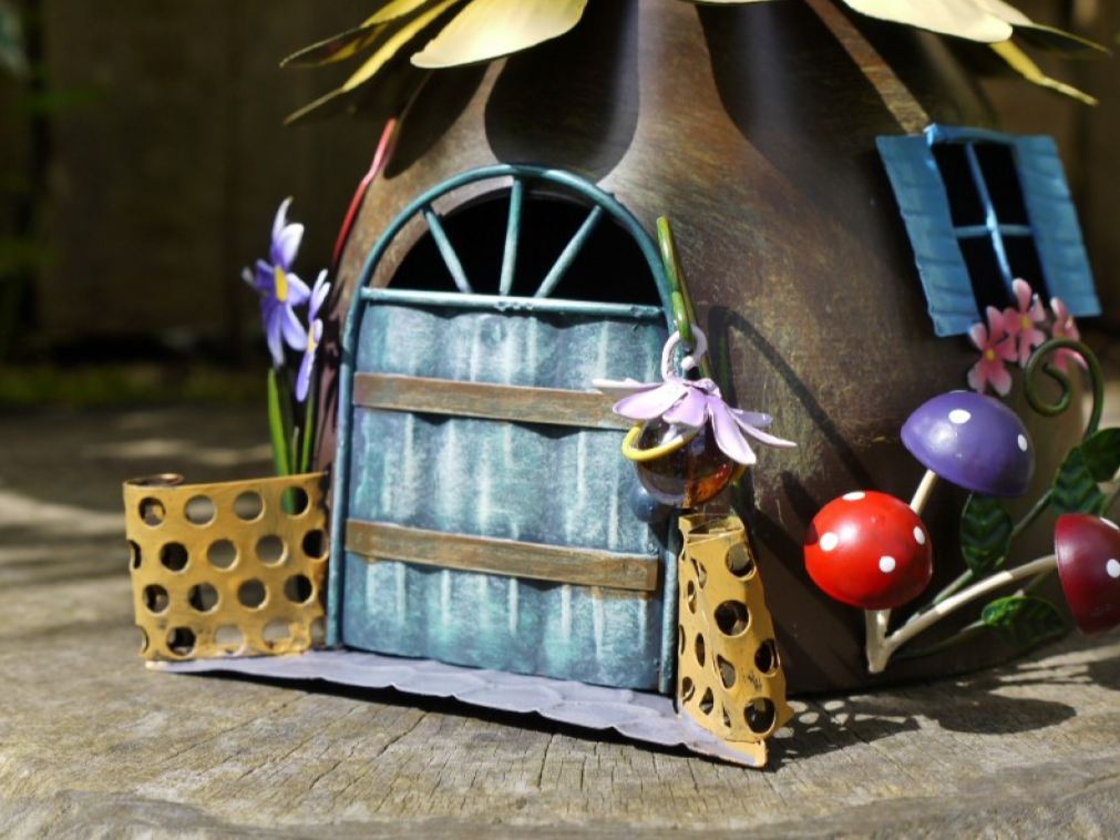 Sunflower Fairy House