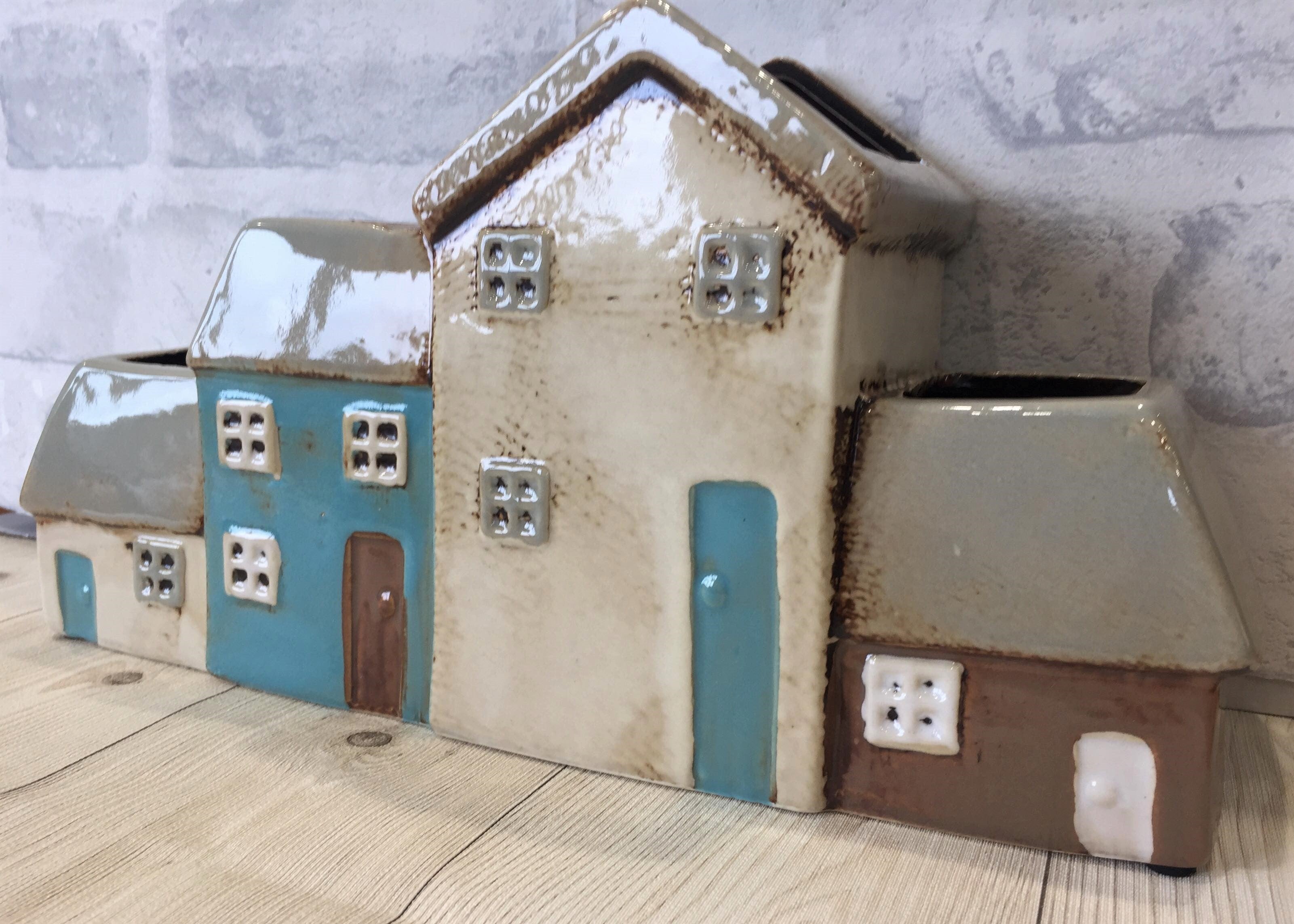 Ceramic Village Planter