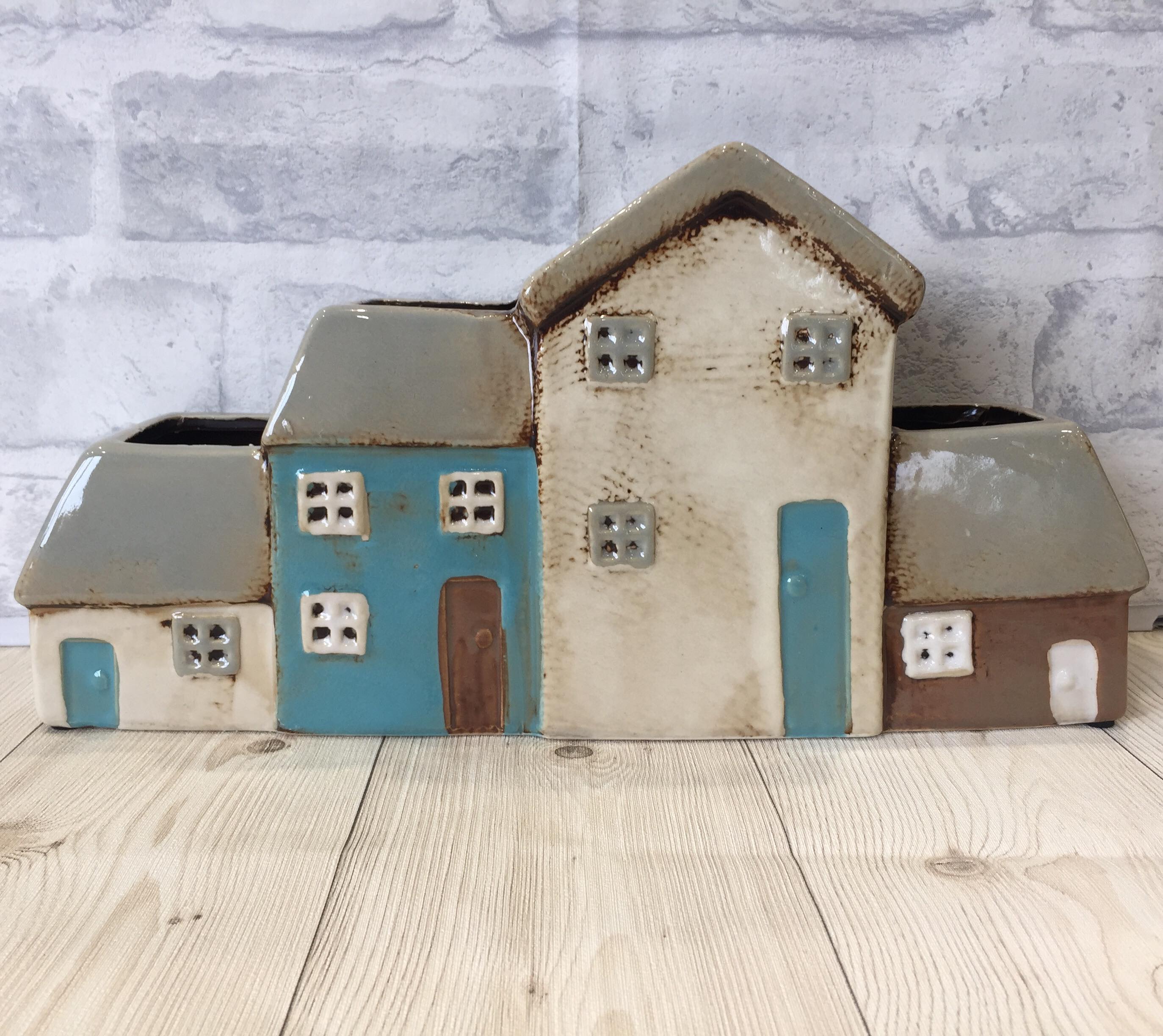 Ceramic Village Planter