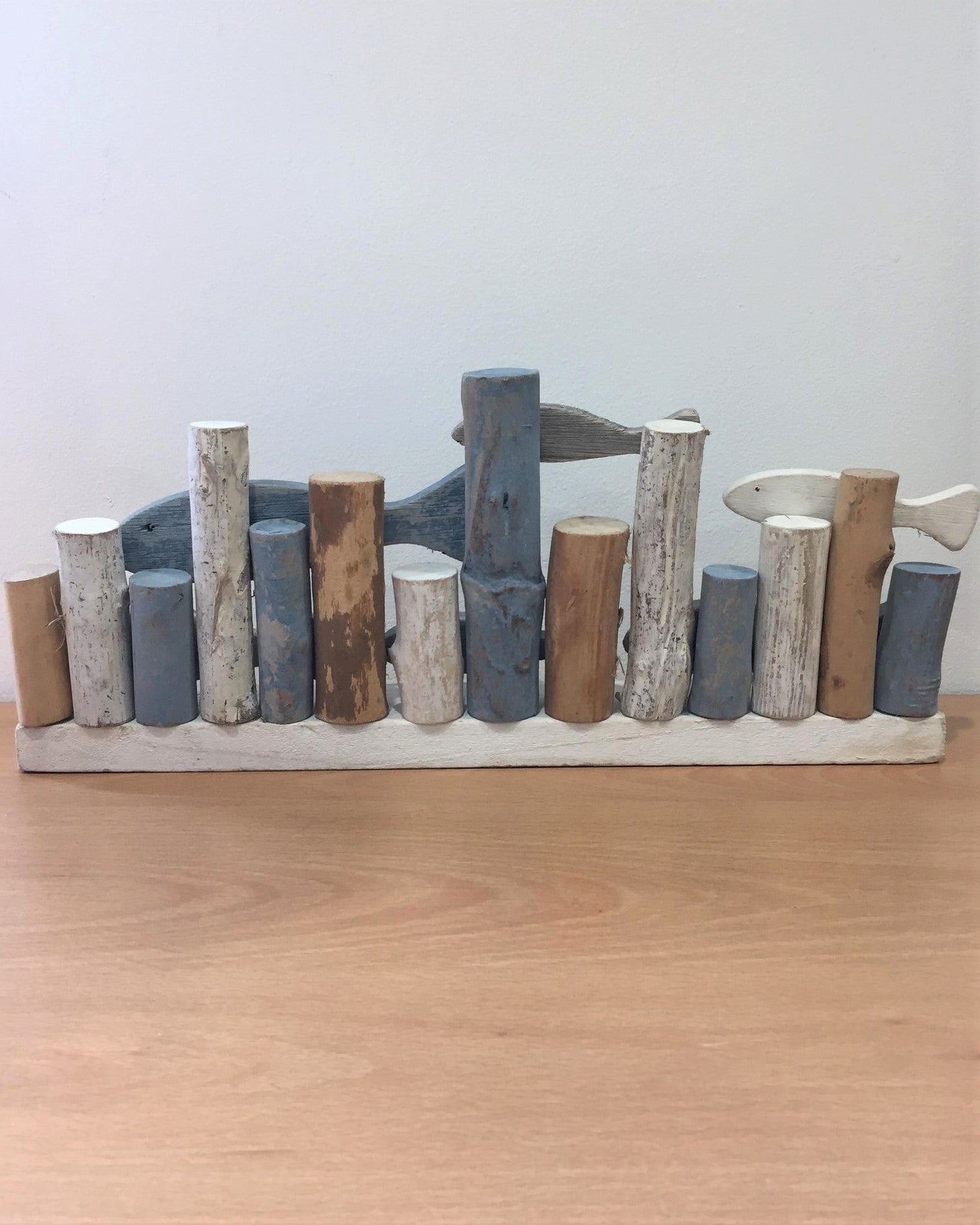 Wooden Shoal Of Fish (Large)